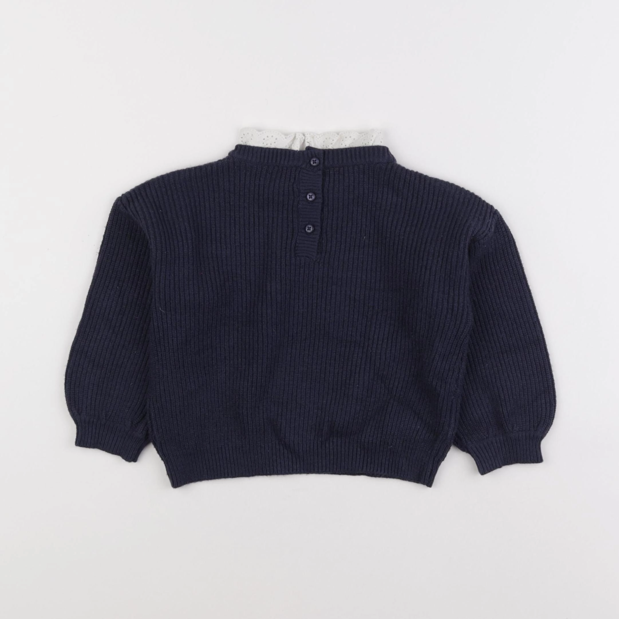 Vertbaudet - pull bleu - 18 mois