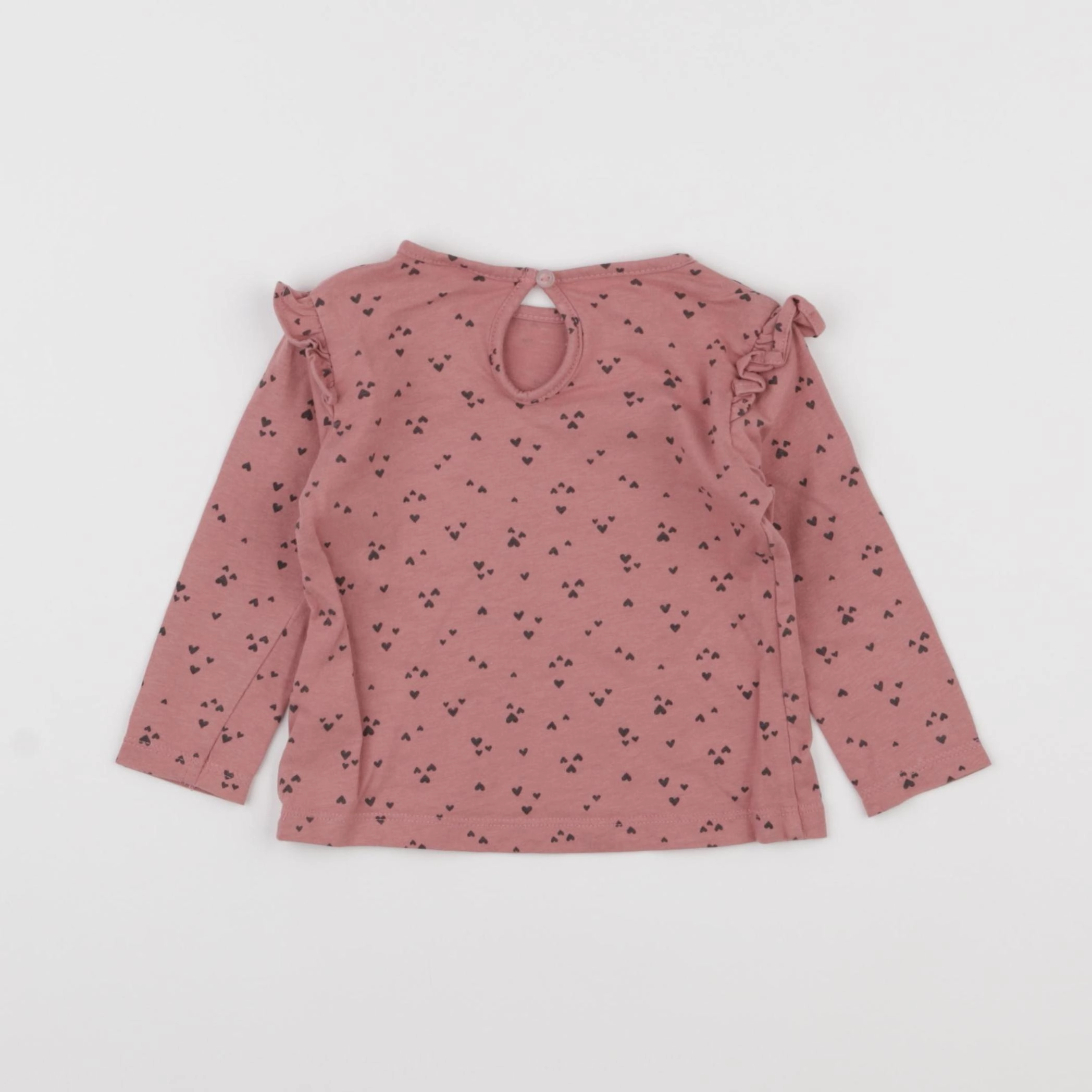 H&M - tee-shirt rose - 3/6 mois