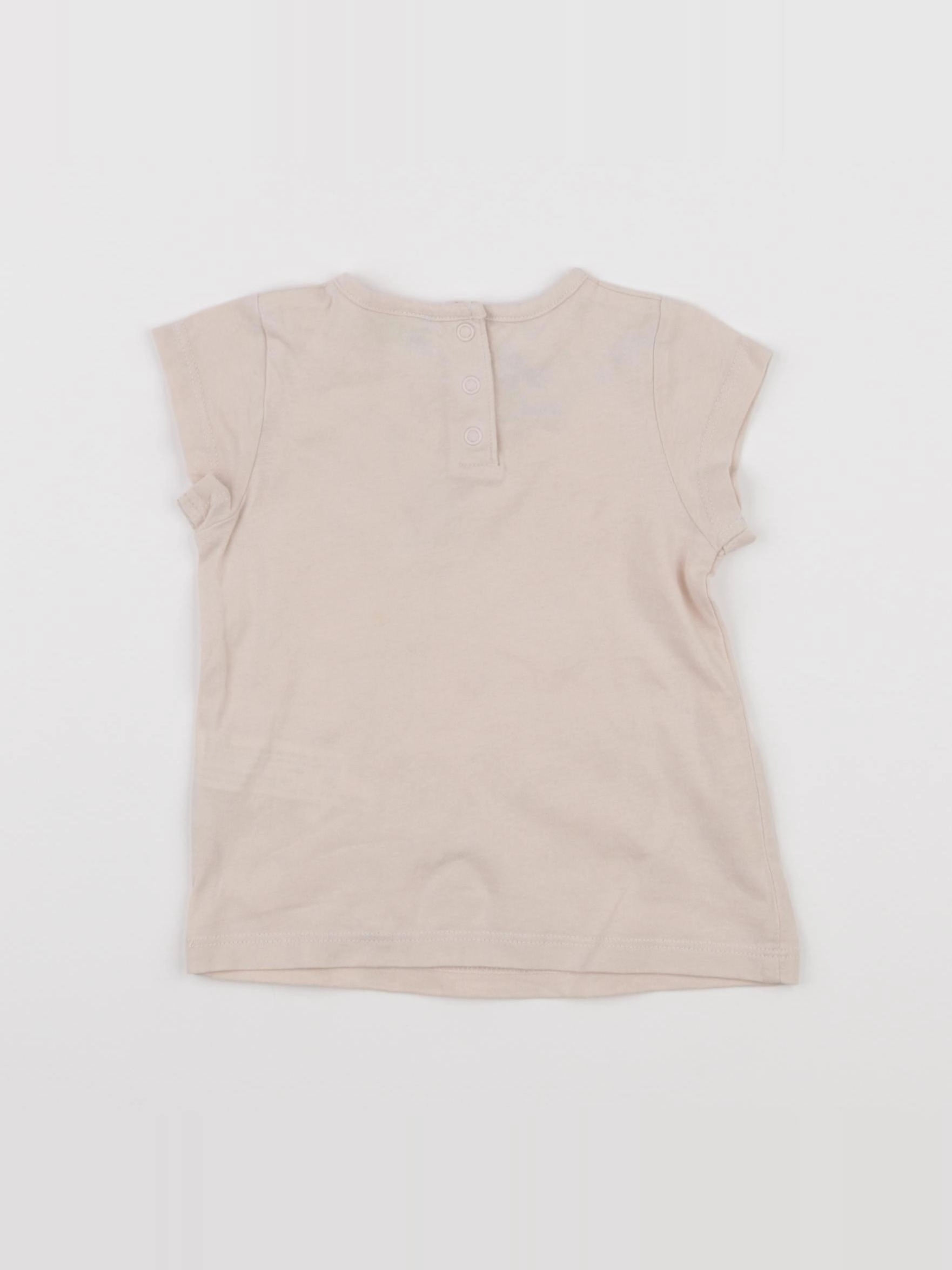 Tape à l'oeil - tee-shirt rose, or - 9 mois