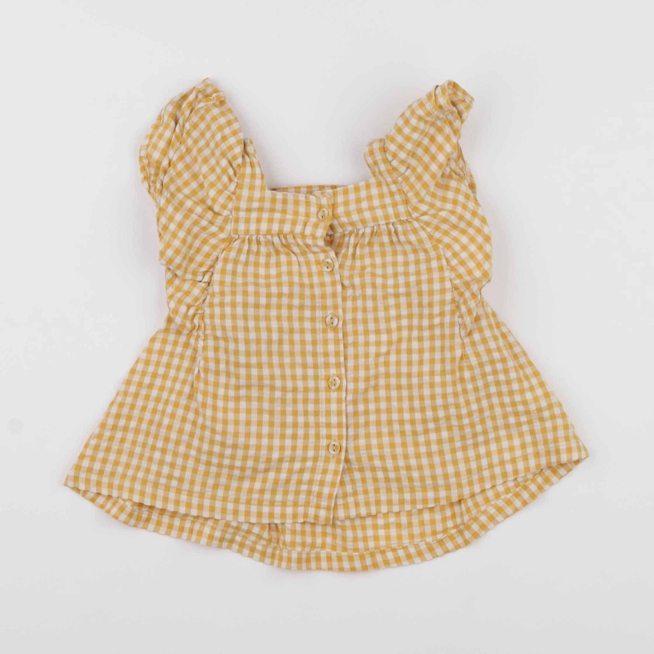 Vertbaudet - blouse jaune - 24 mois