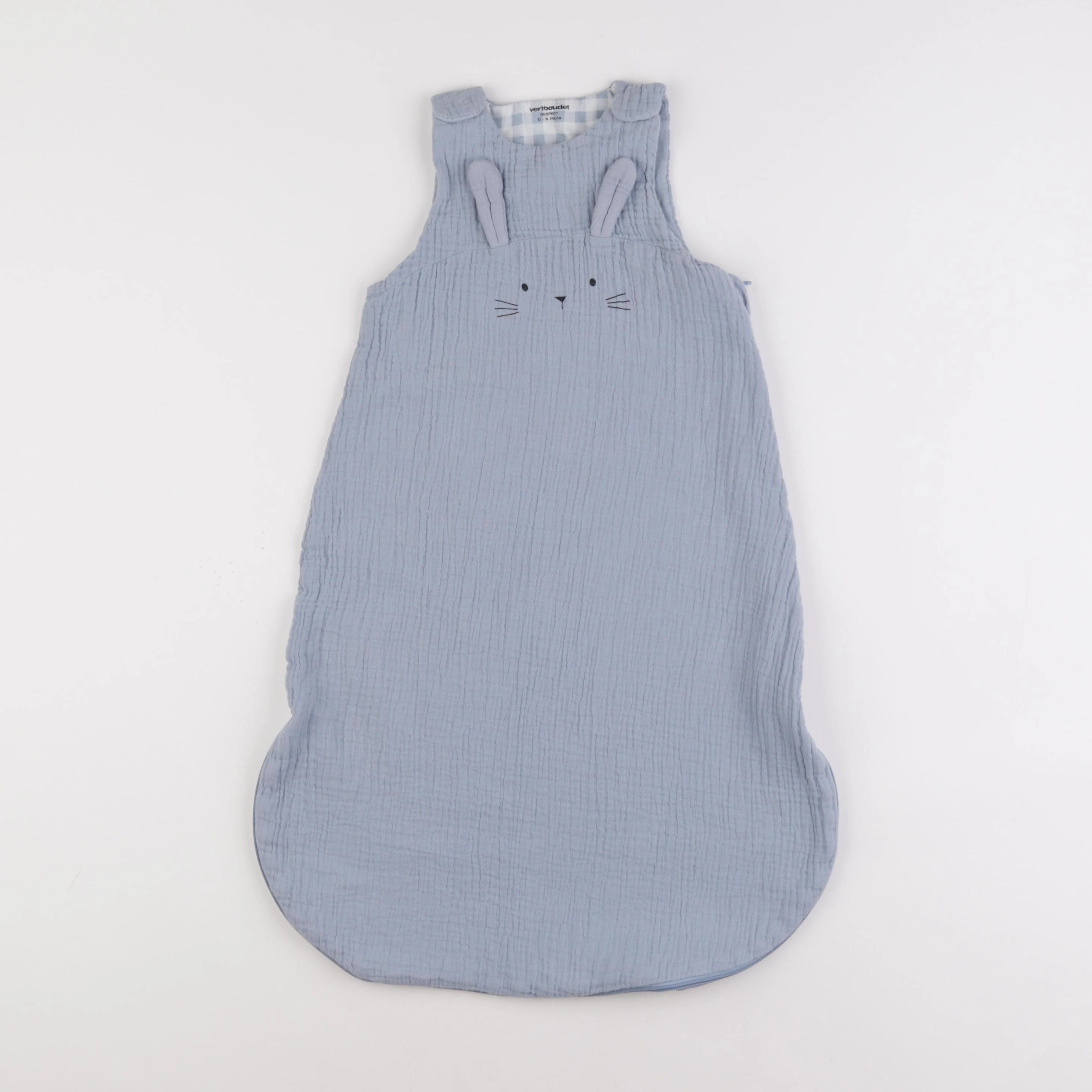 Vertbaudet - gigoteuse bleu - 0/6 mois