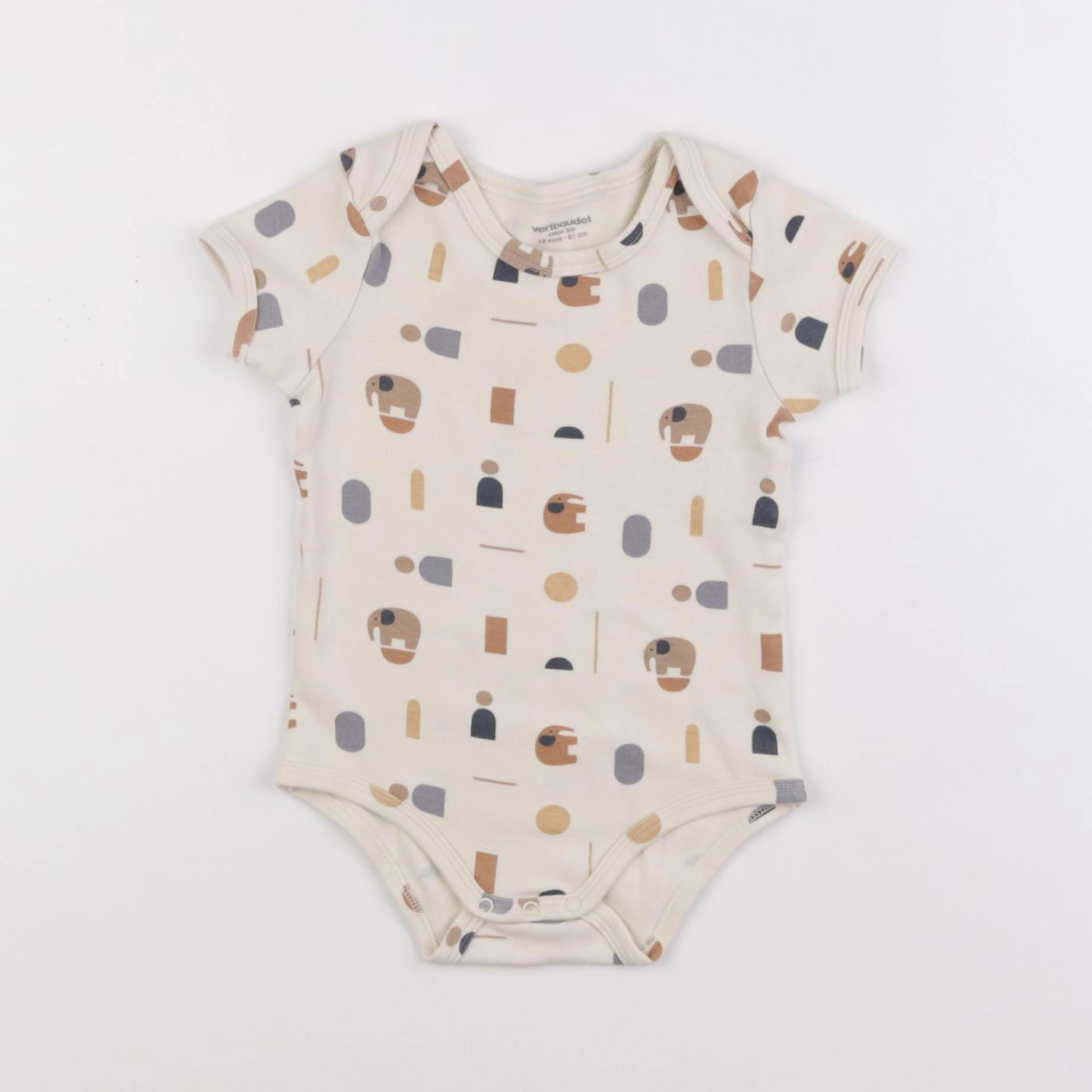 Vertbaudet - body beige - 18 mois