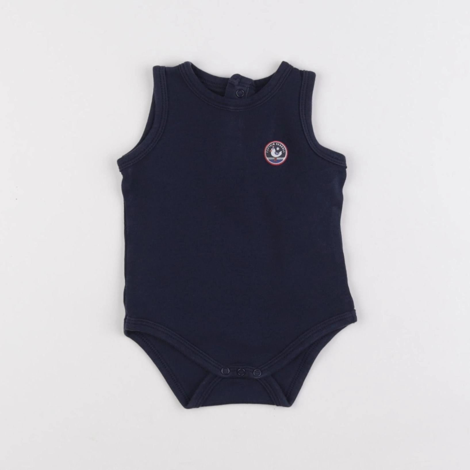 Vertbaudet - body bleu - 6 mois