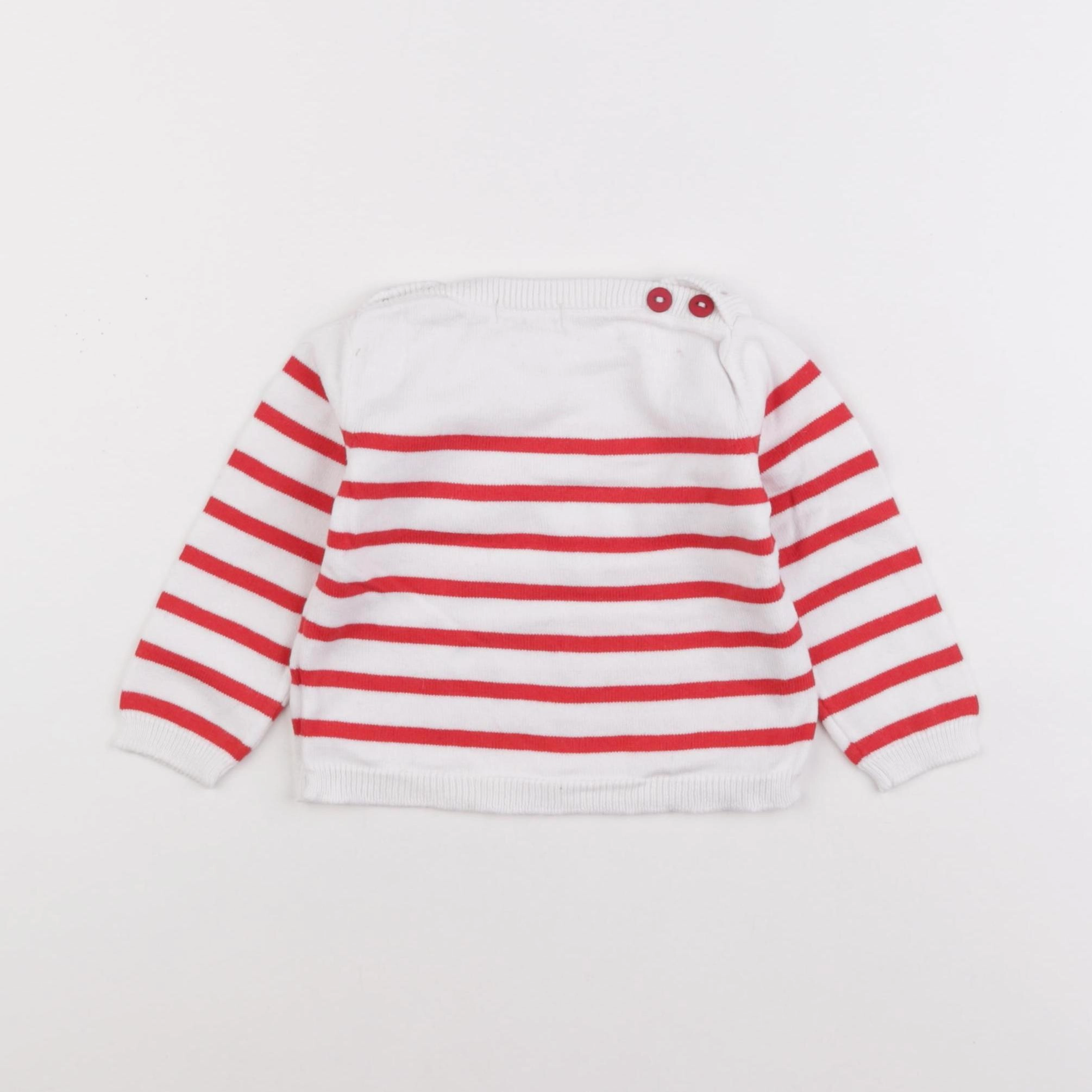 Lola Palacios - pull blanc - 6 mois