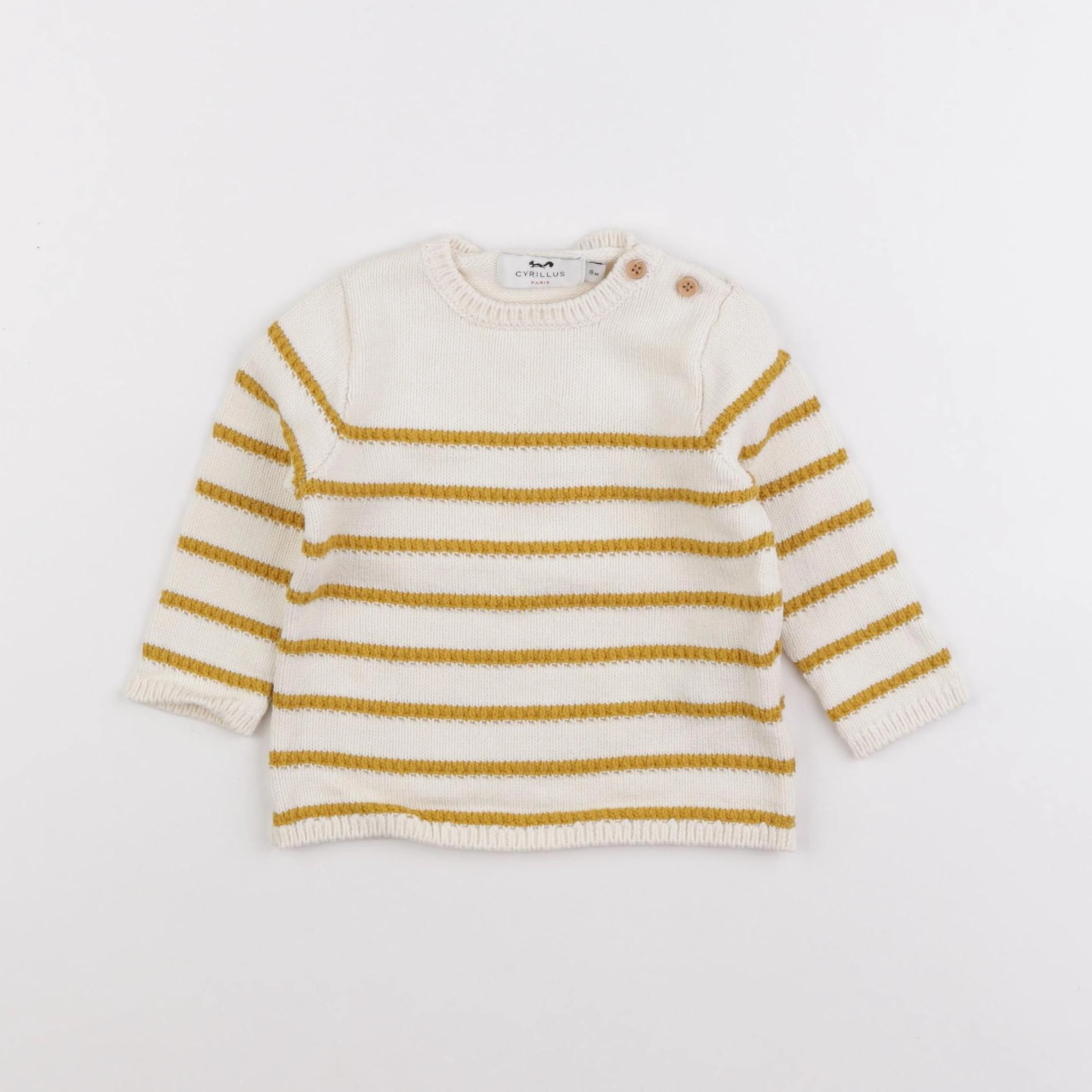 Cyrillus - pull beige - 6 mois