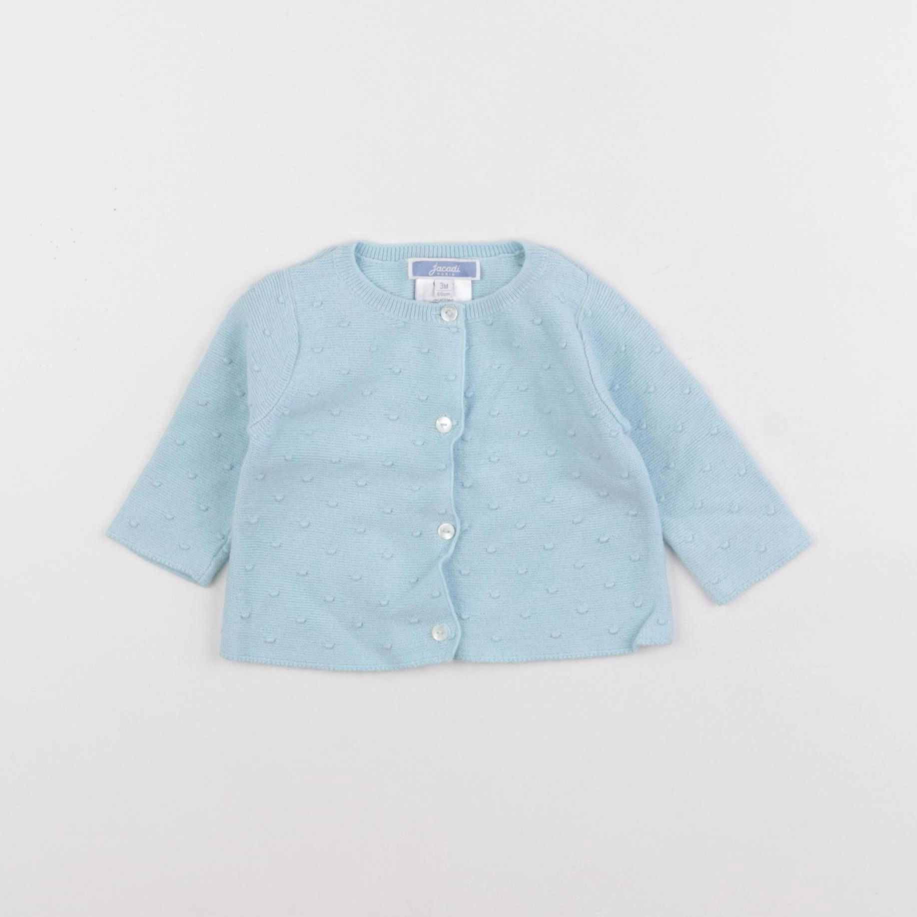Jacadi - gilet bleu - 3 mois