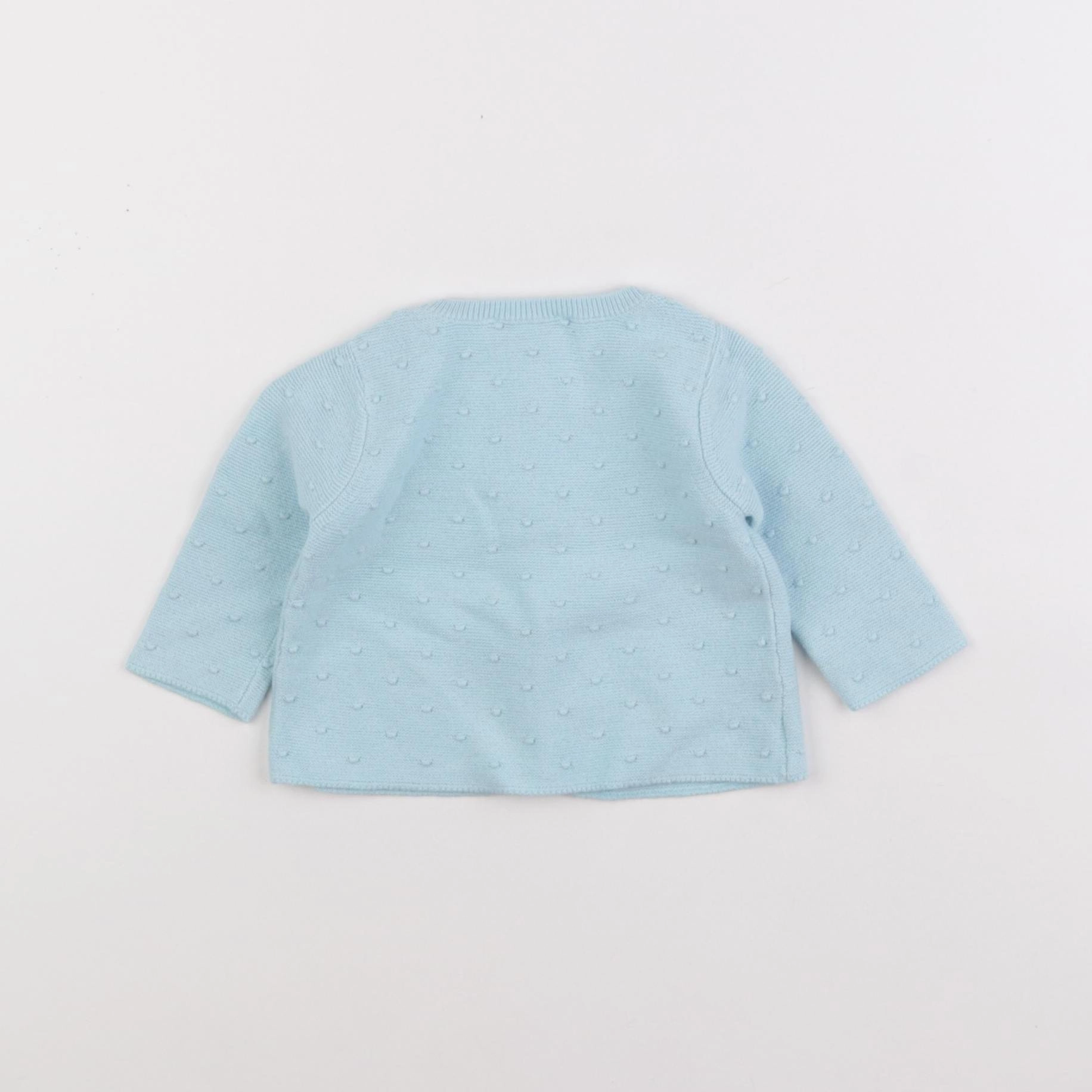 Jacadi - gilet bleu - 3 mois