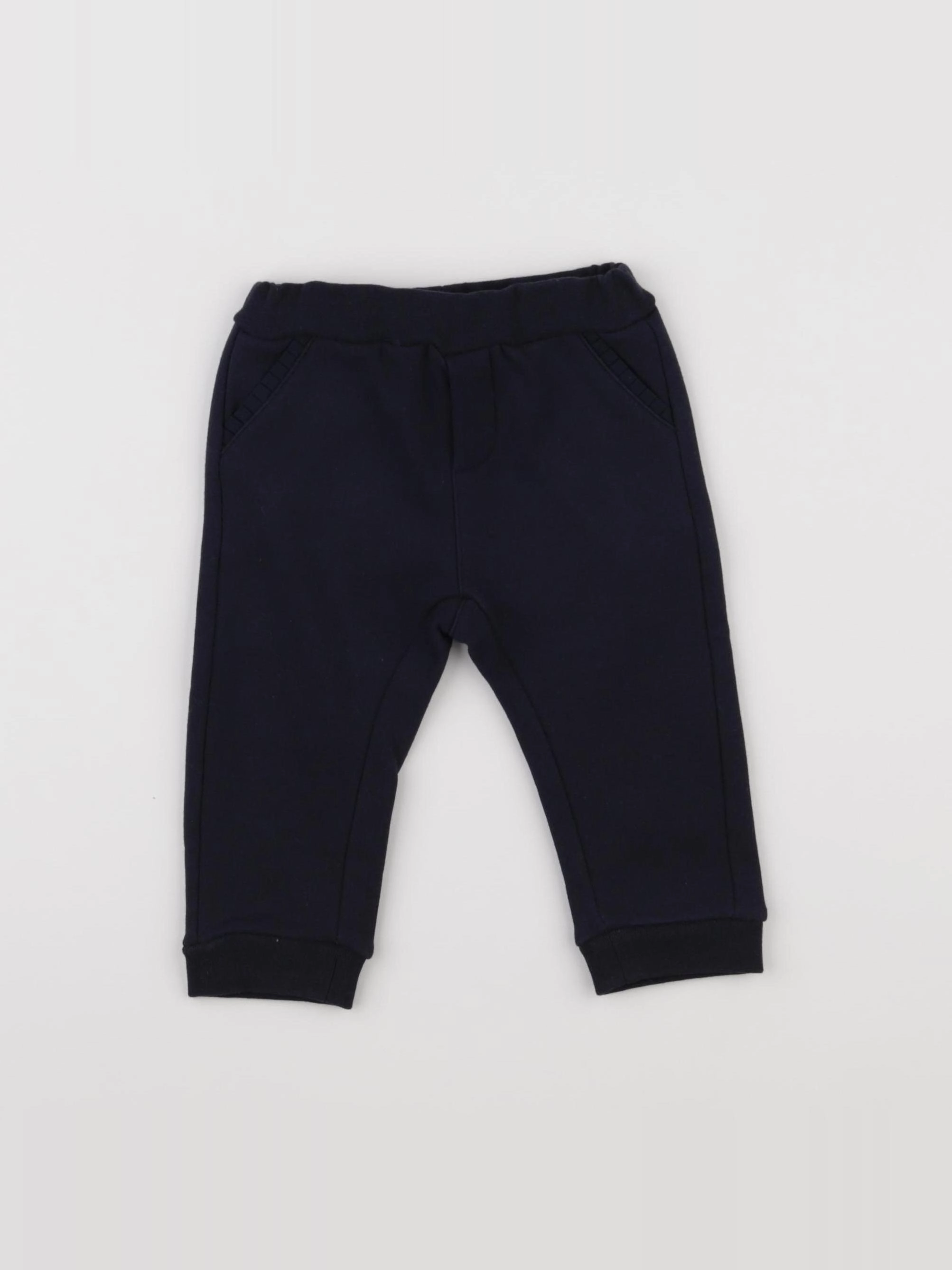 Jacadi - jogging doublé bleu - 12 mois