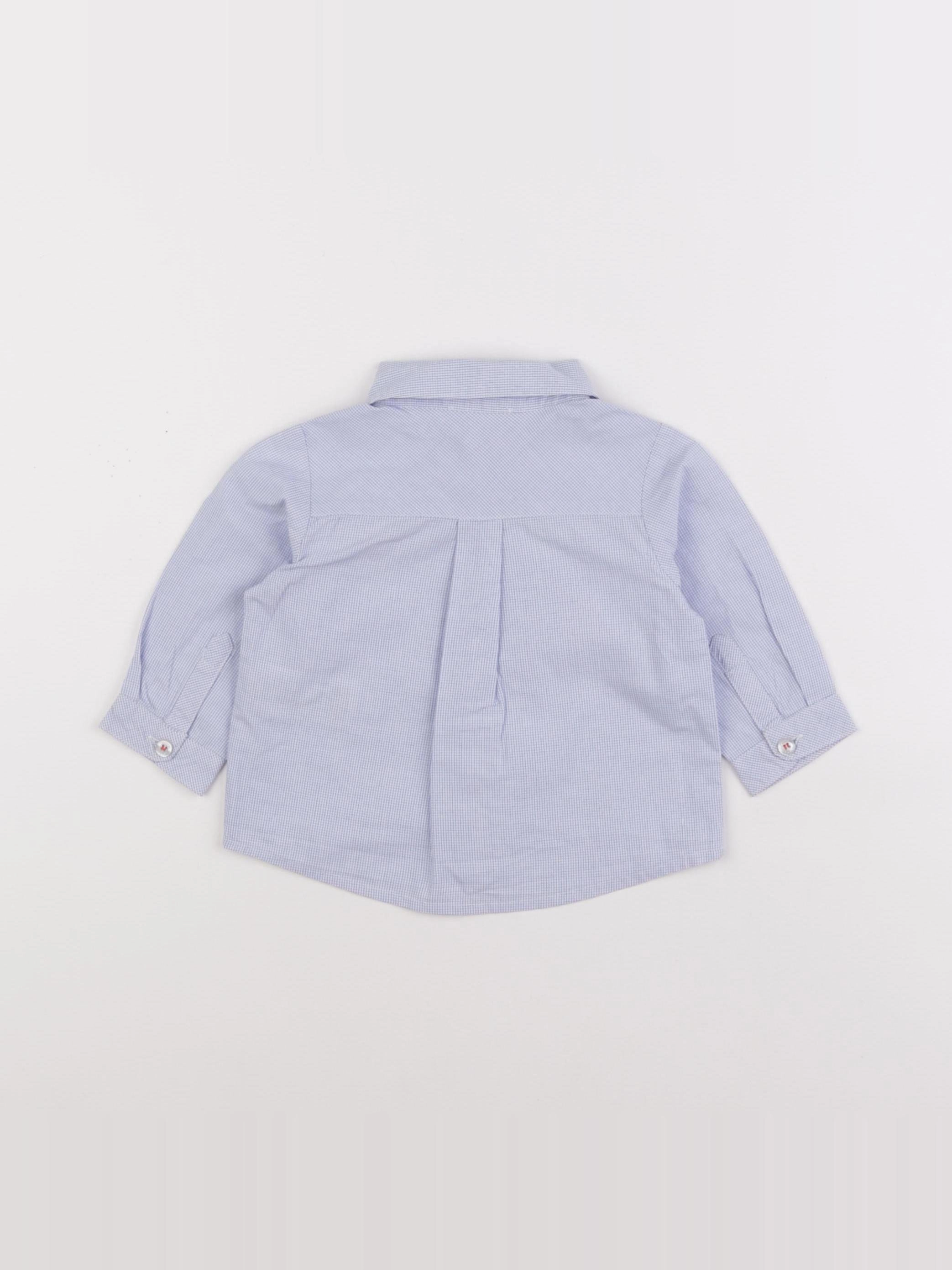 Jacadi - chemise bleu - 6 mois