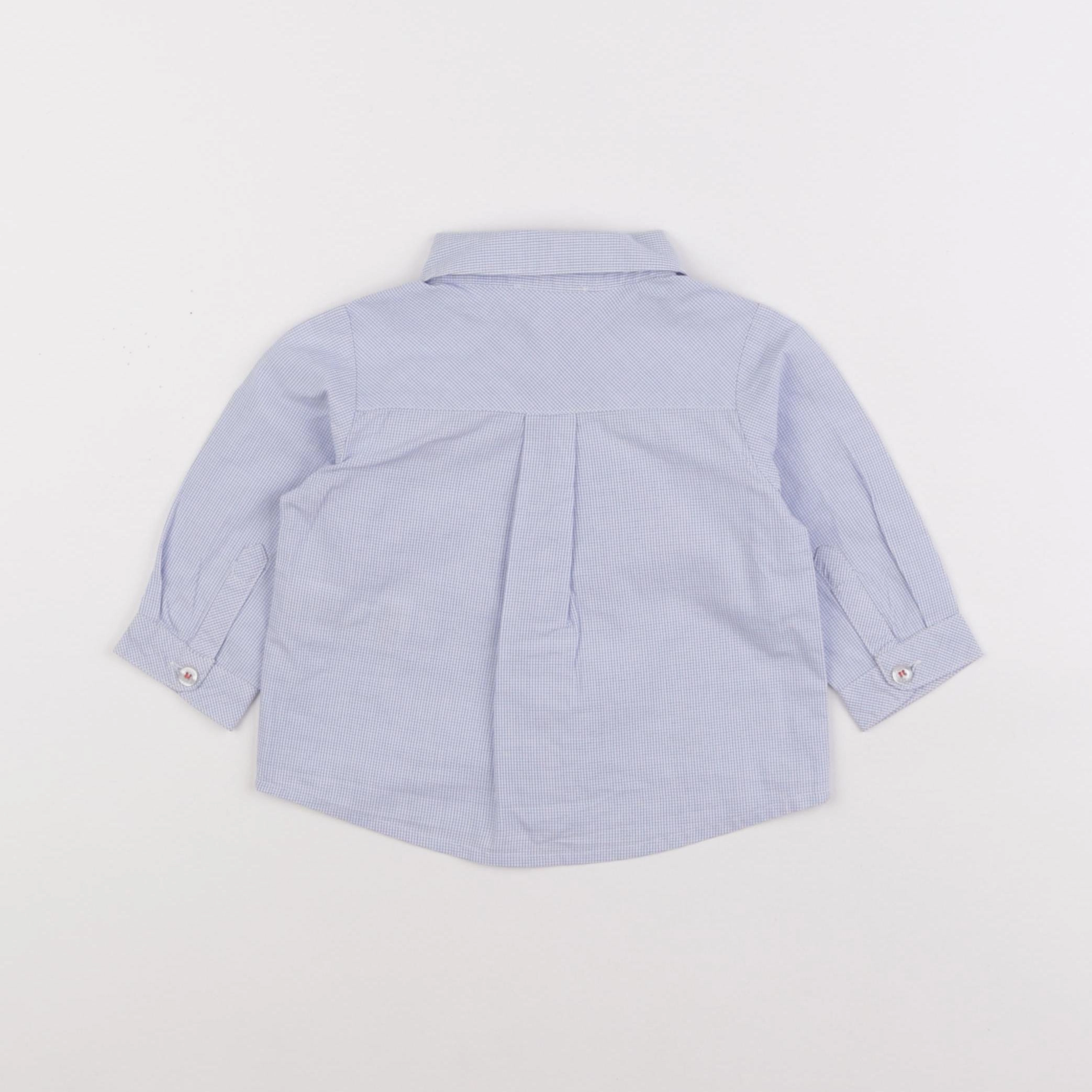 Jacadi - chemise bleu - 6 mois