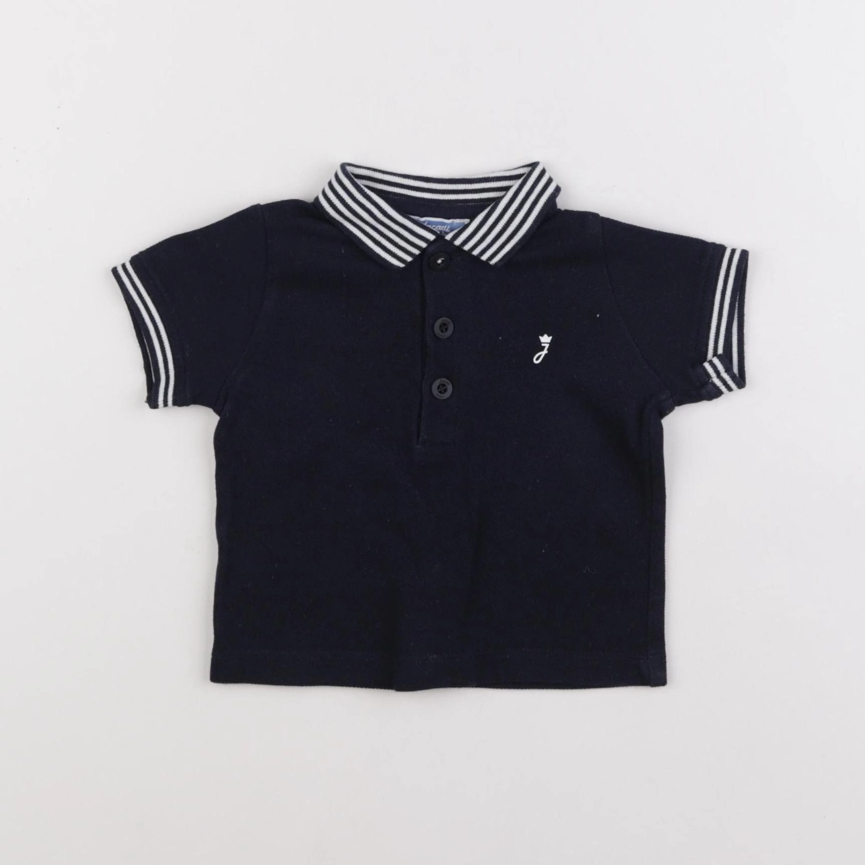 Jacadi - polo bleu - 6 mois
