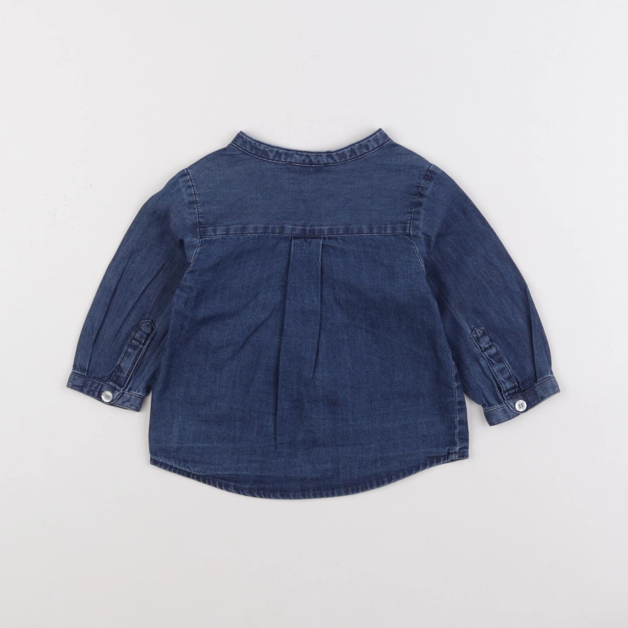 Jacadi - chemise bleu - 6 mois
