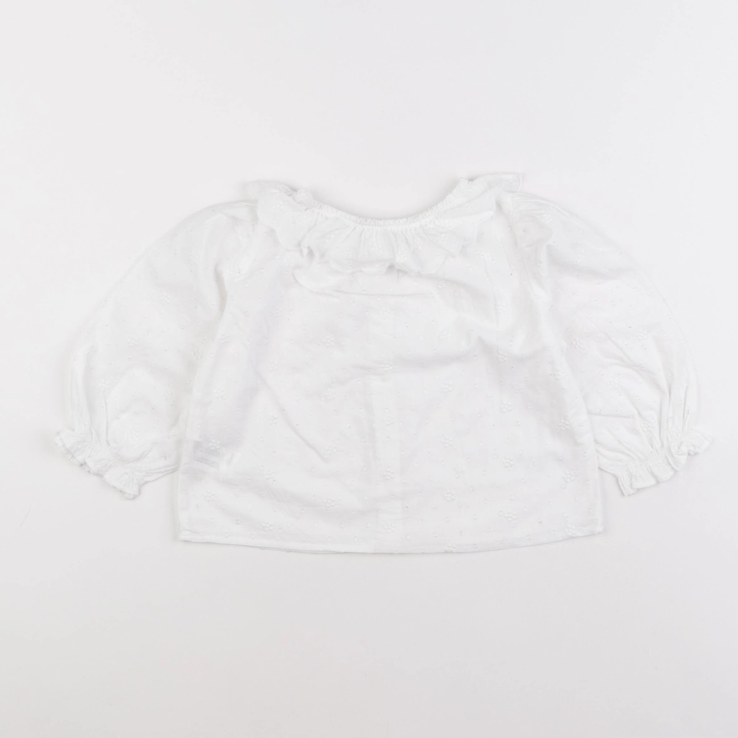 Zara - blouse blanc - 12/18 mois