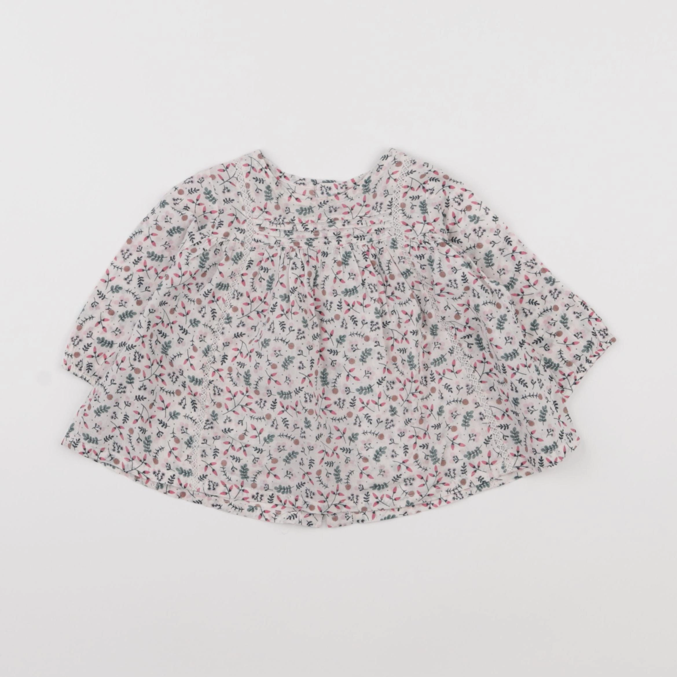 Boutchou - blouse multicolore - 9 mois