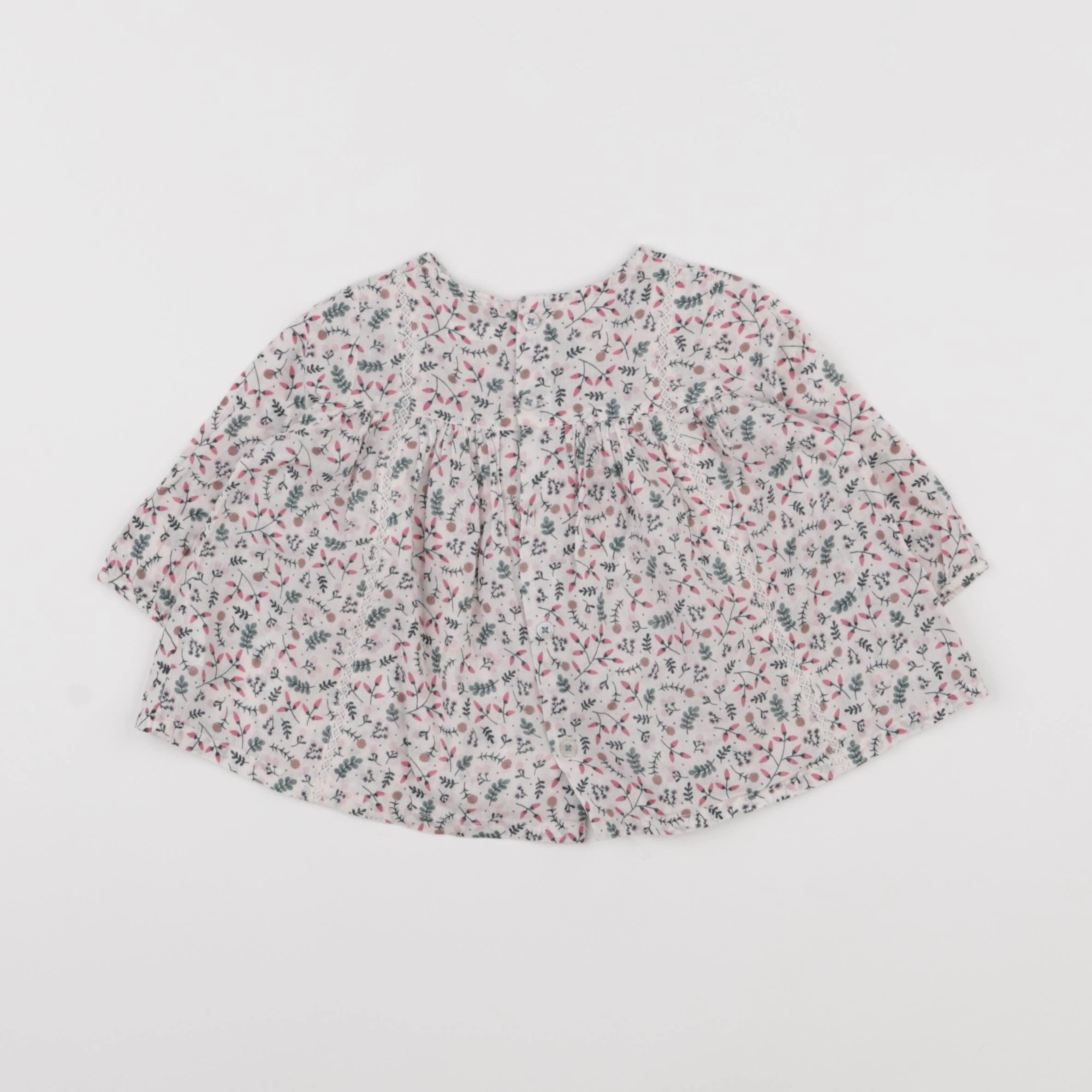 Boutchou - blouse multicolore - 9 mois