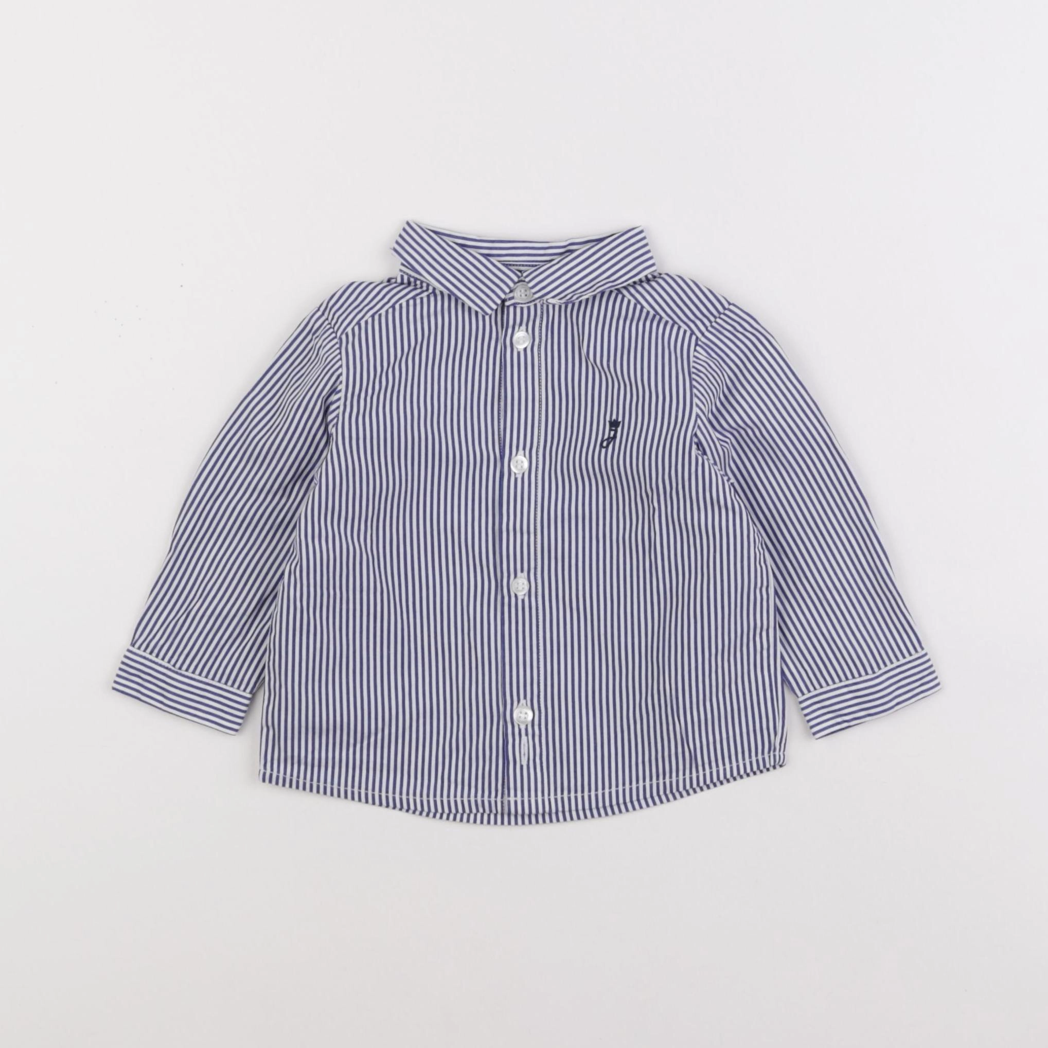 Jacadi - chemise bleu - 6 mois