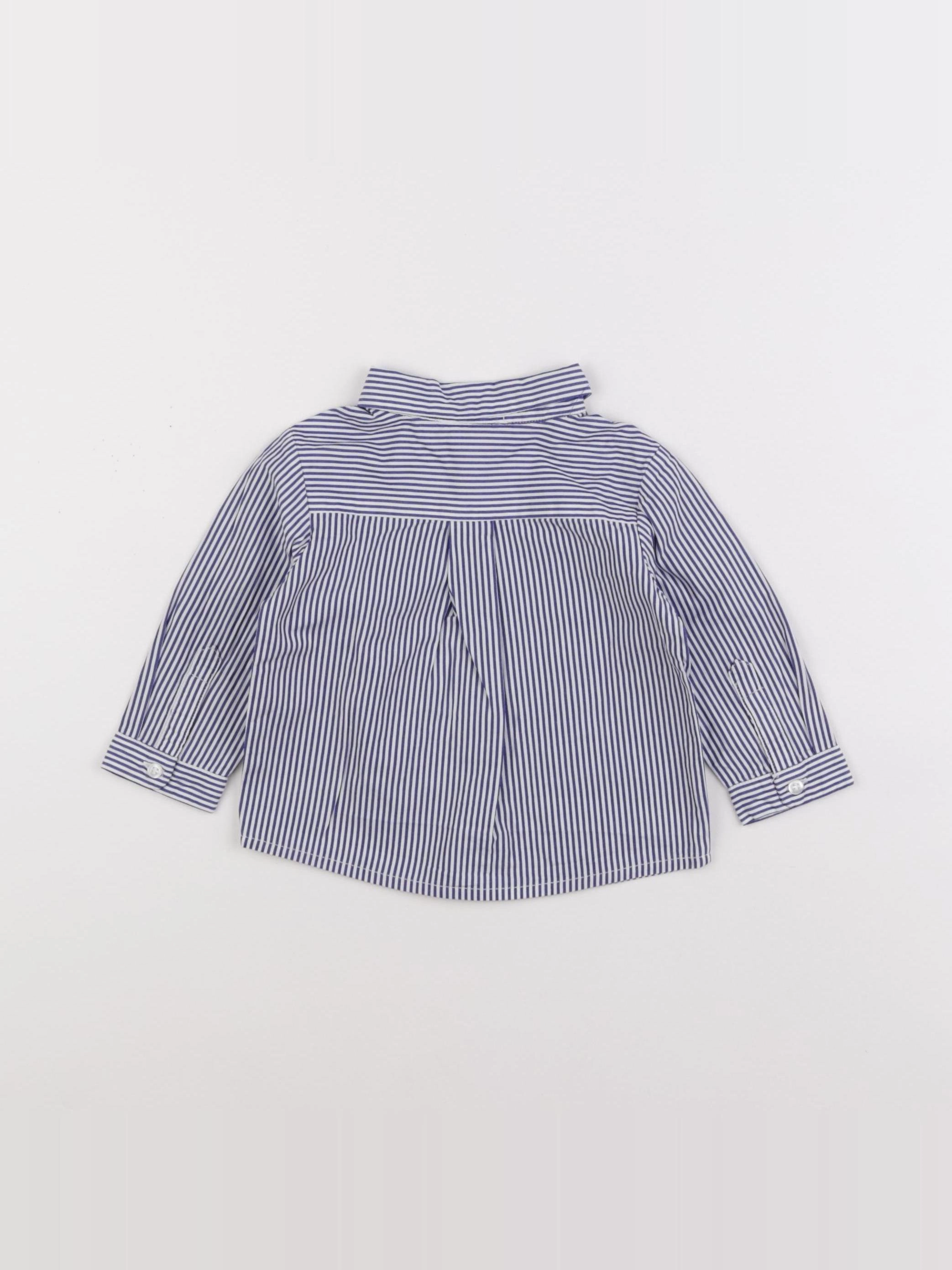 Jacadi - chemise bleu - 6 mois