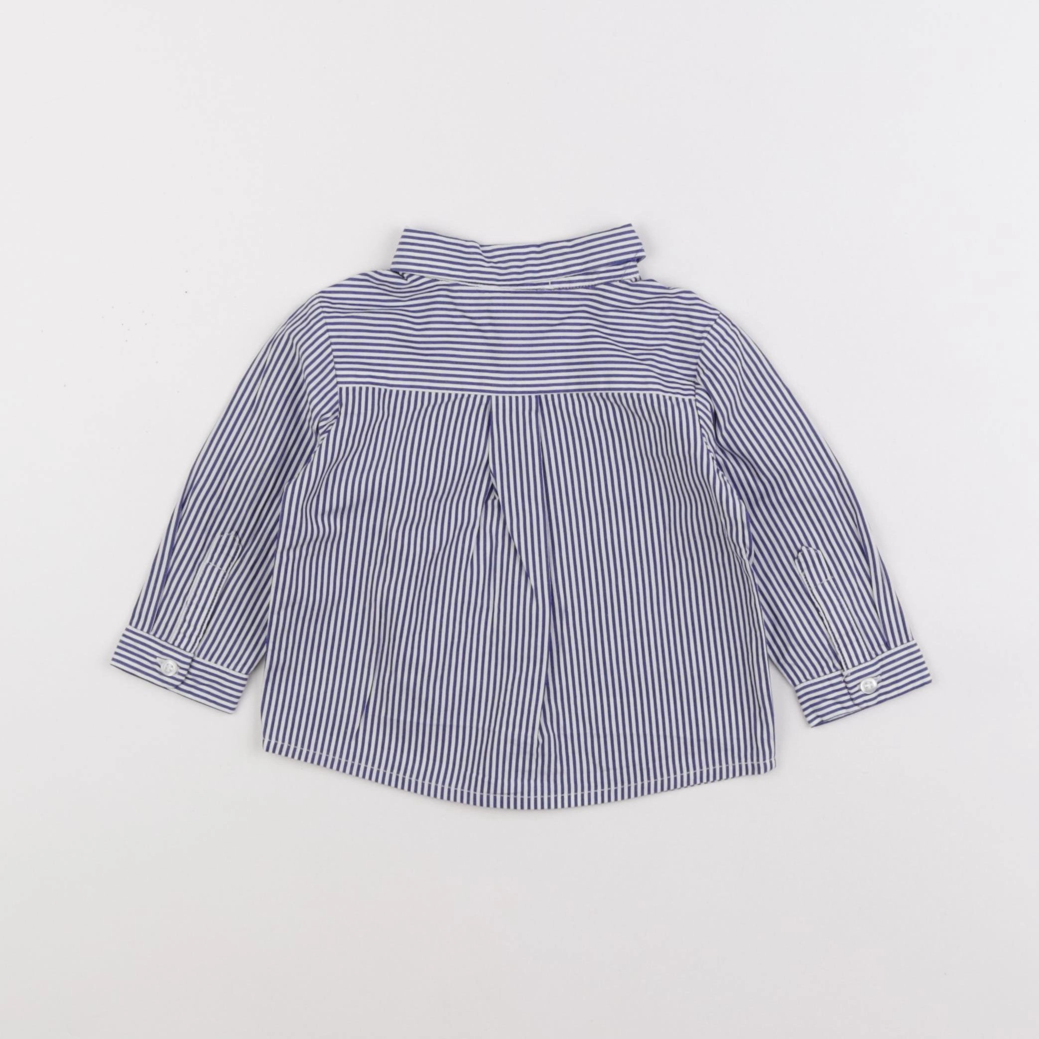 Jacadi - chemise bleu - 6 mois