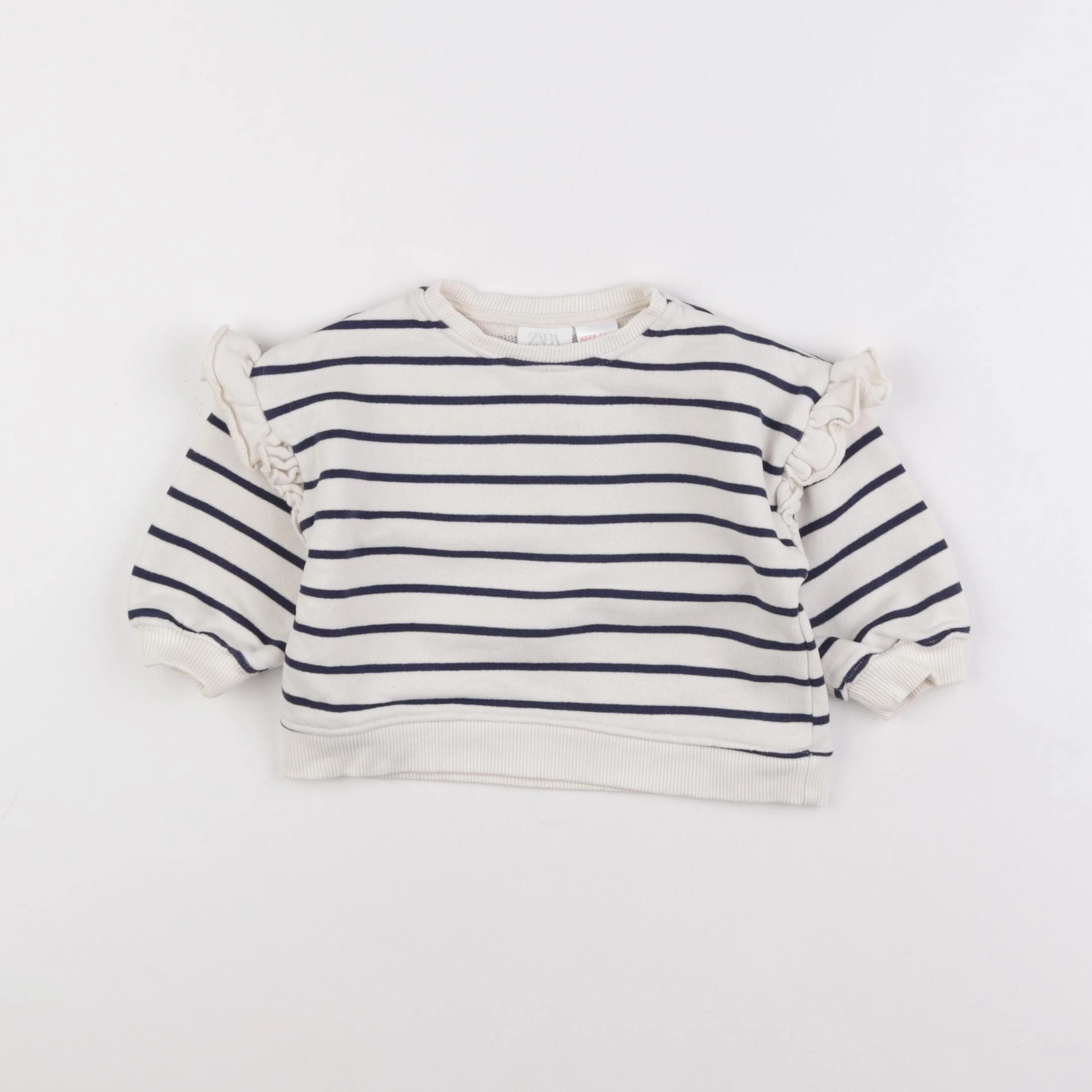 Zara - sweat beige - 3/6 mois