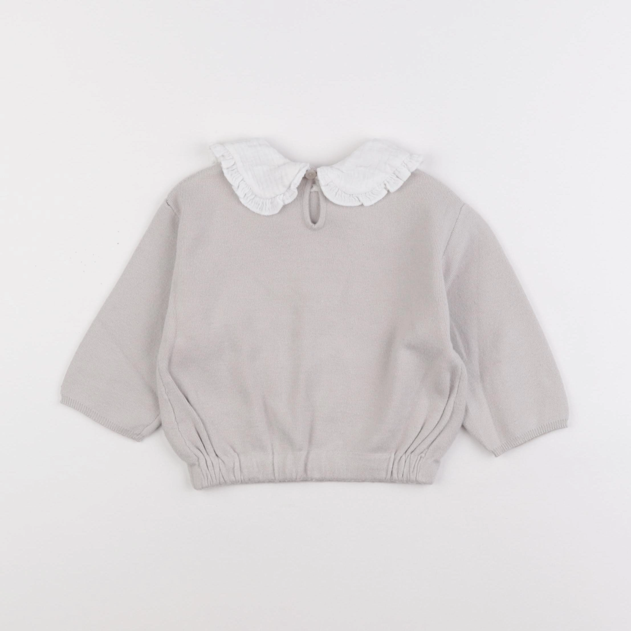 Zara - pull beige - 12/18 mois