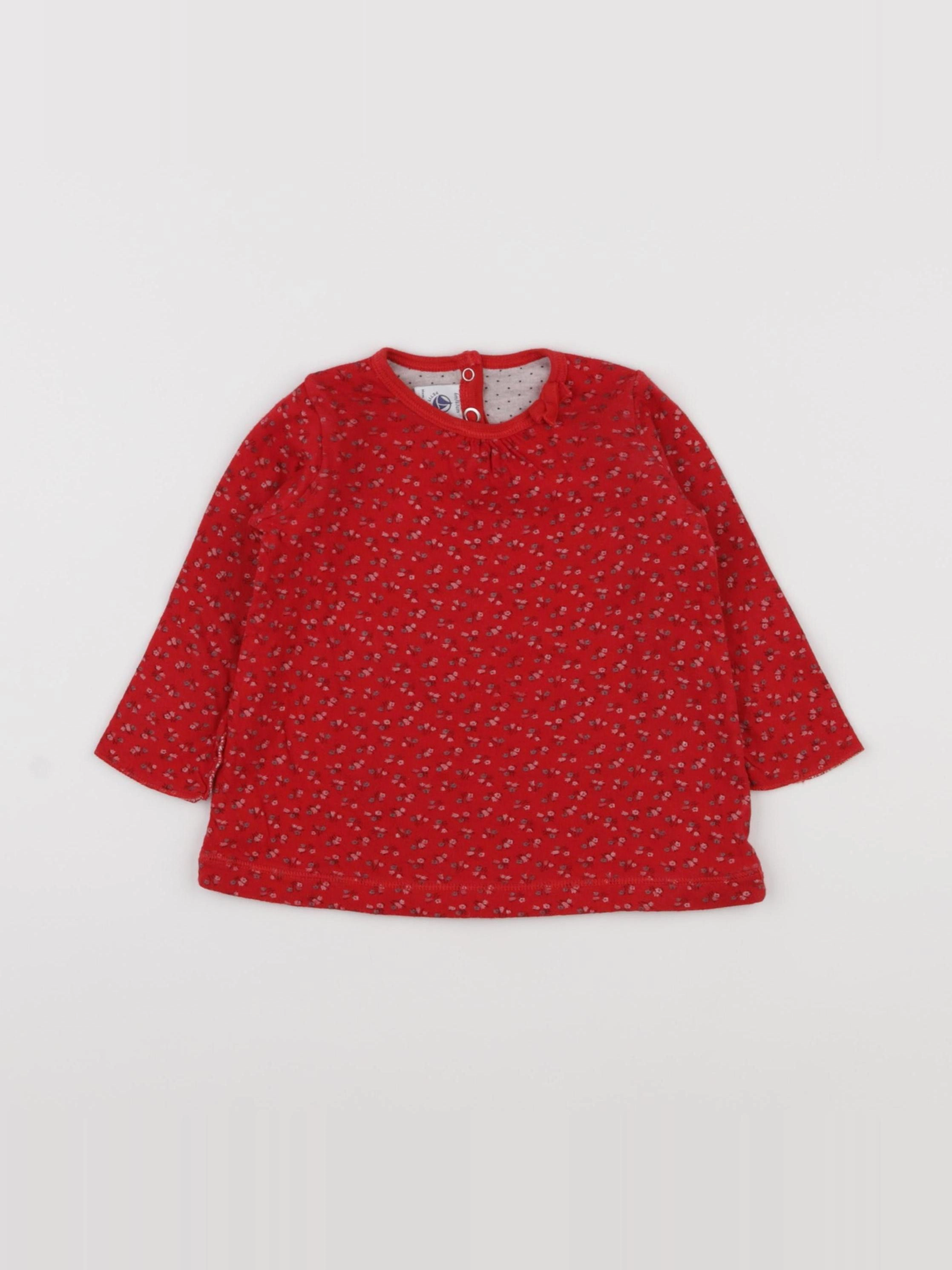 Petit Bateau - robe rouge - 6 mois