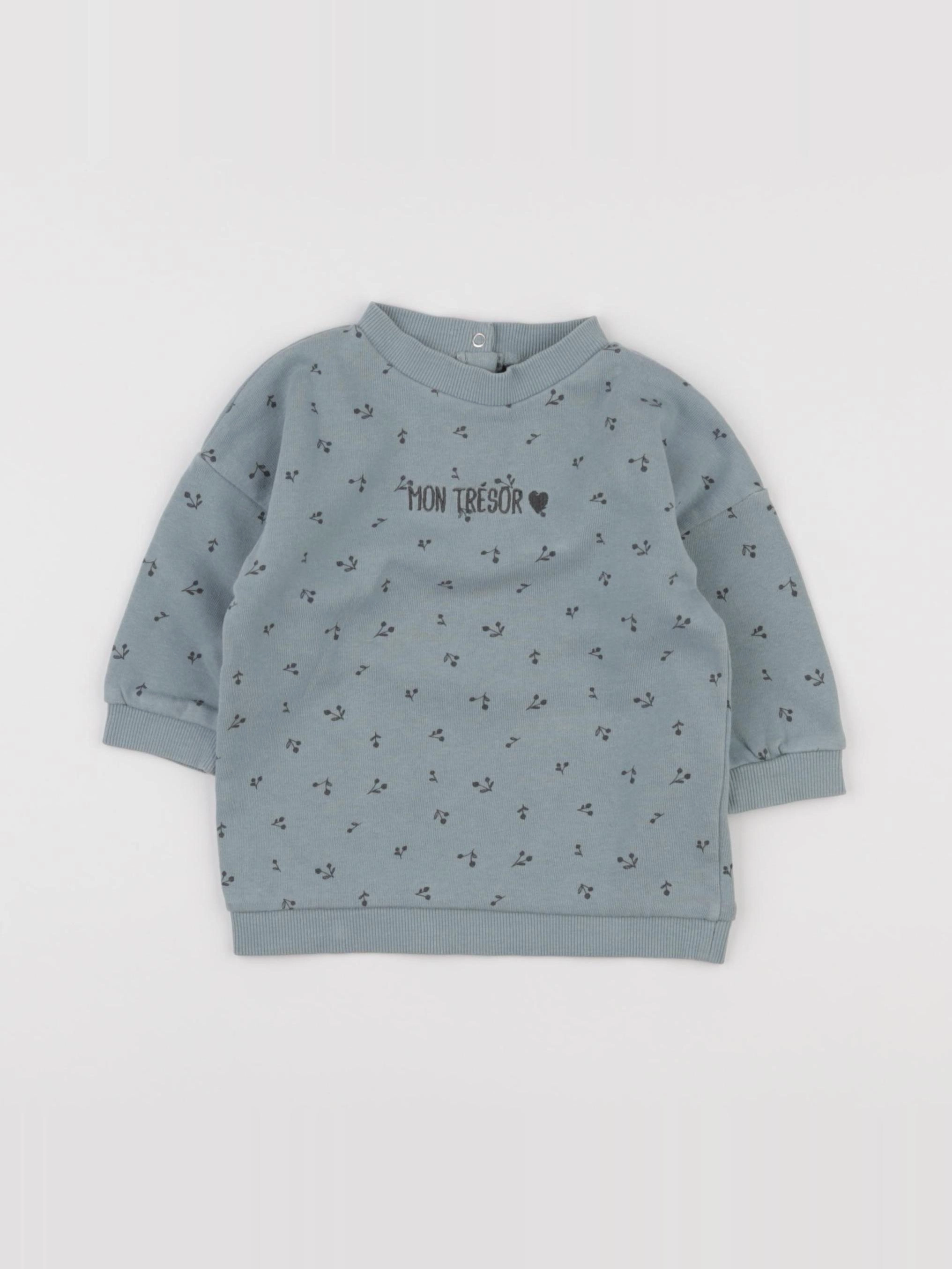 Vertbaudet - robe bleu - 9 mois