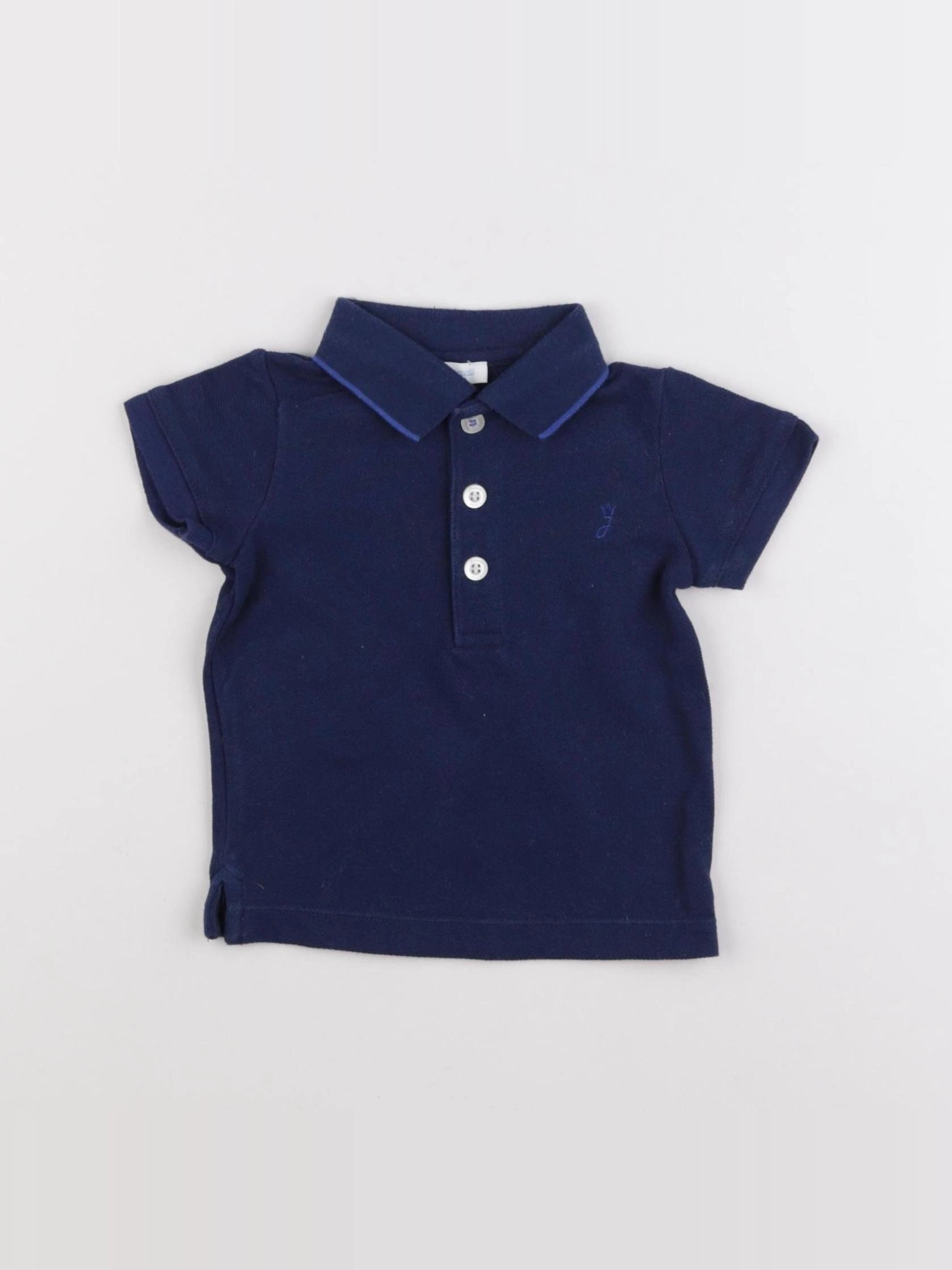 Jacadi - polo bleu - 6 mois