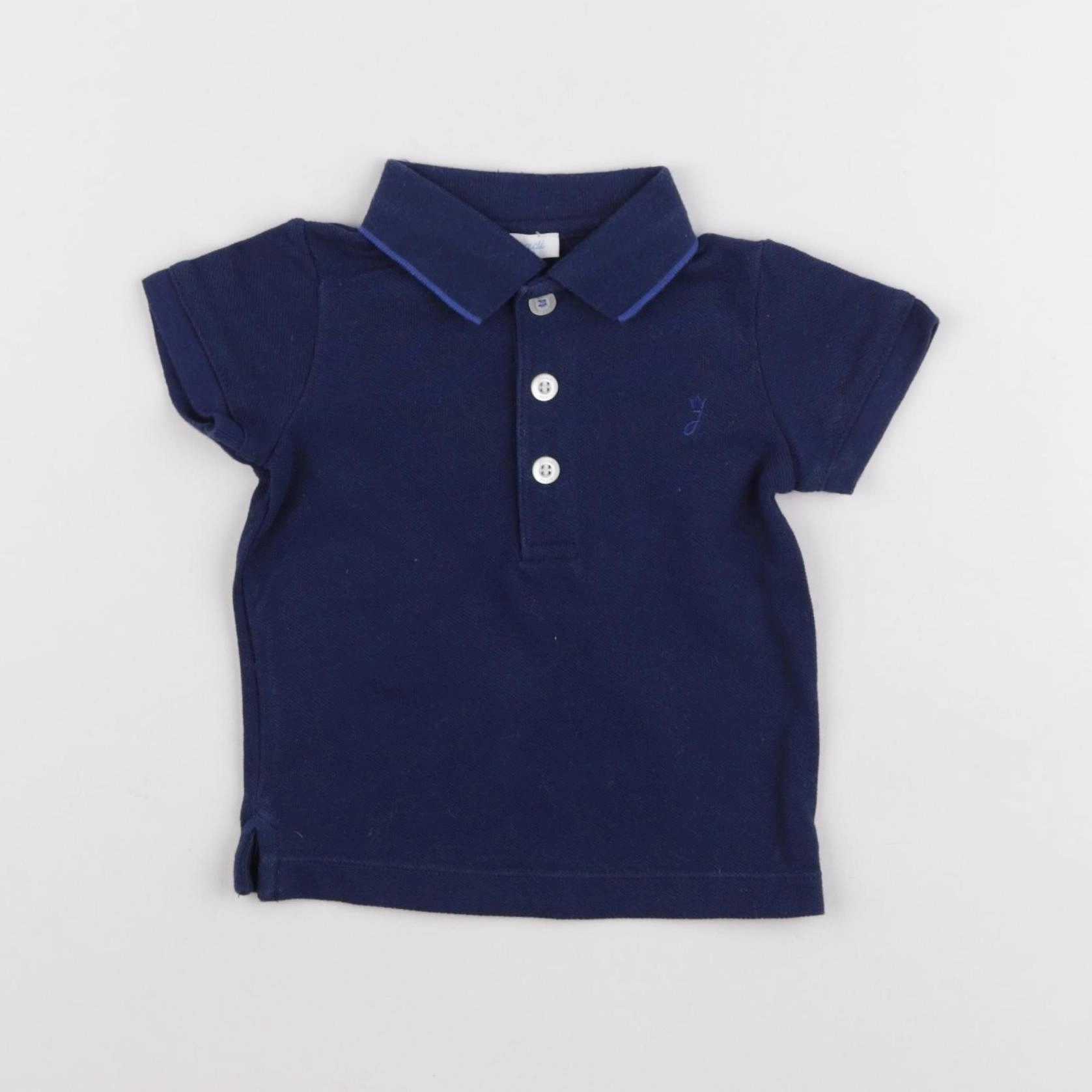 Jacadi - polo bleu - 6 mois