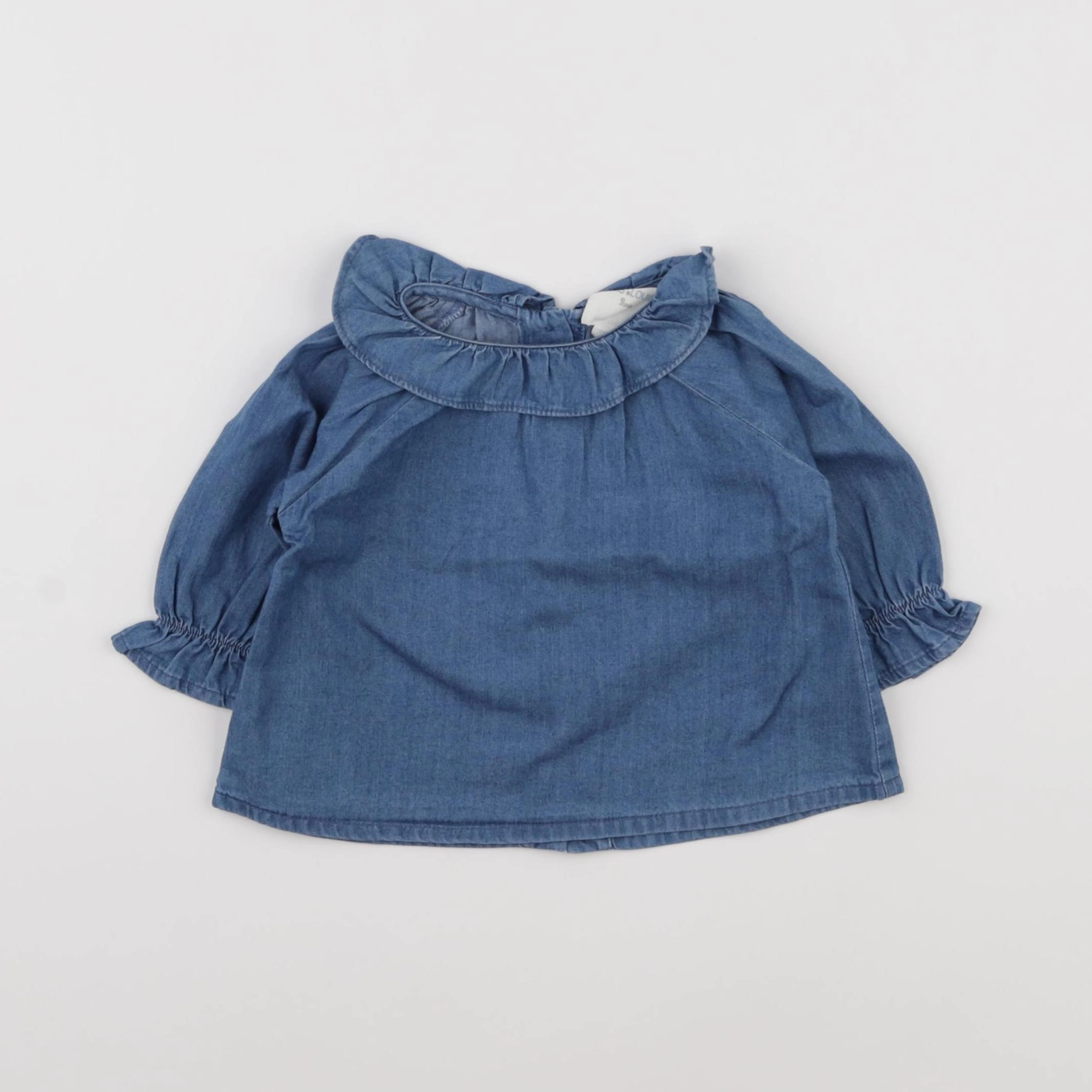 Louis Louise - blouse bleu - 6 mois