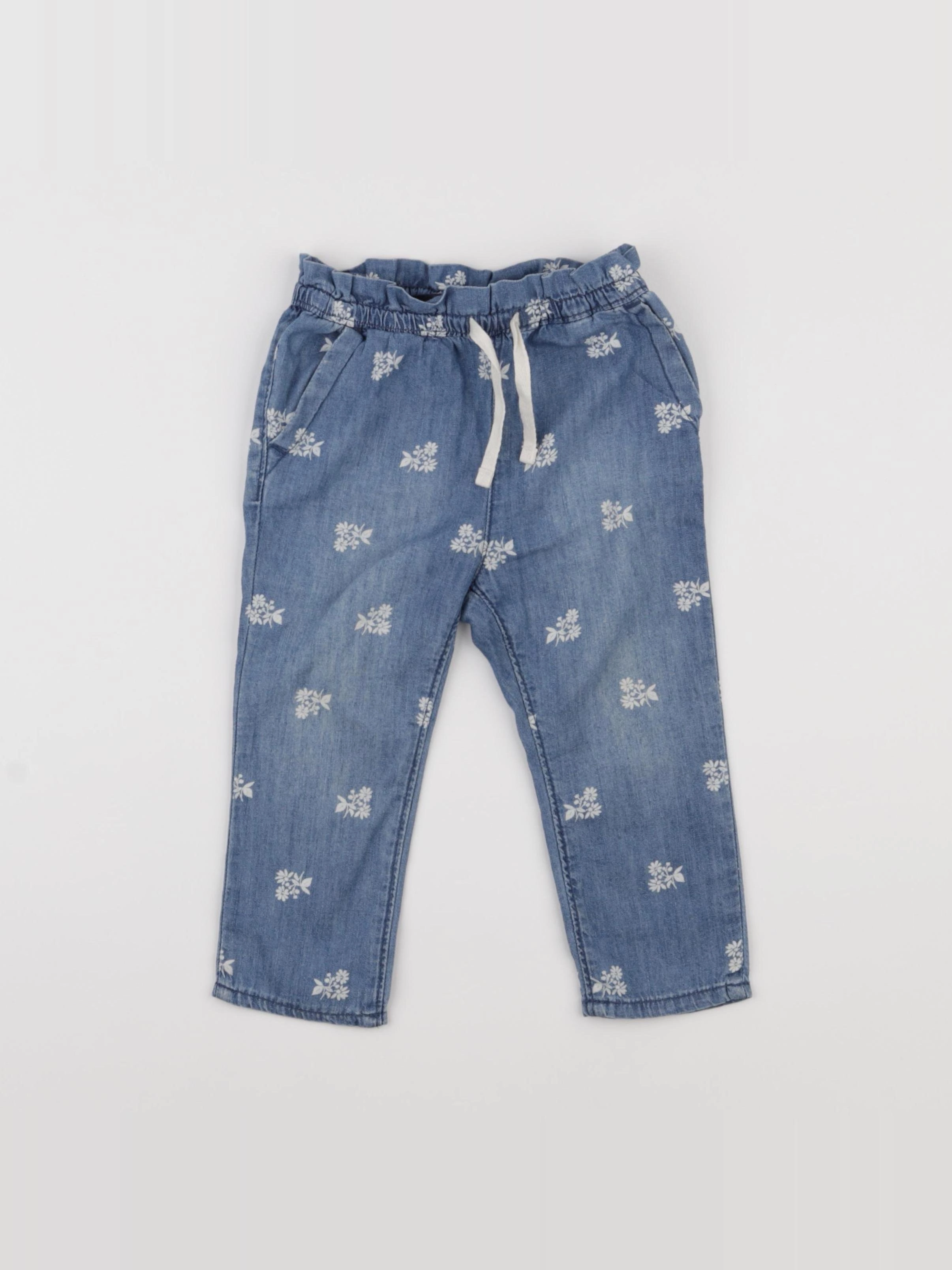 GAP - pantalon bleu - 18/24 mois