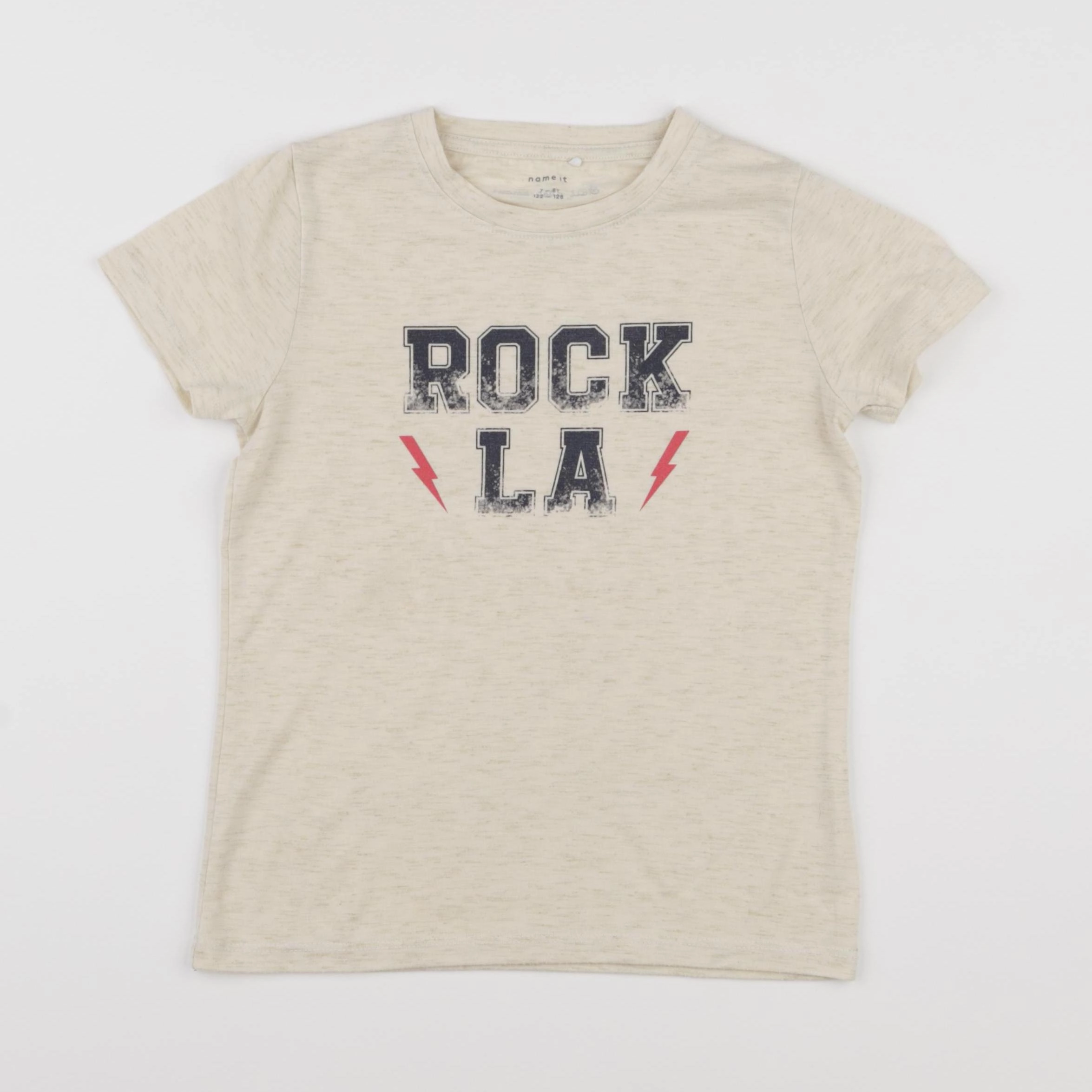 Name it - tee-shirt beige, or - 7/8 ans