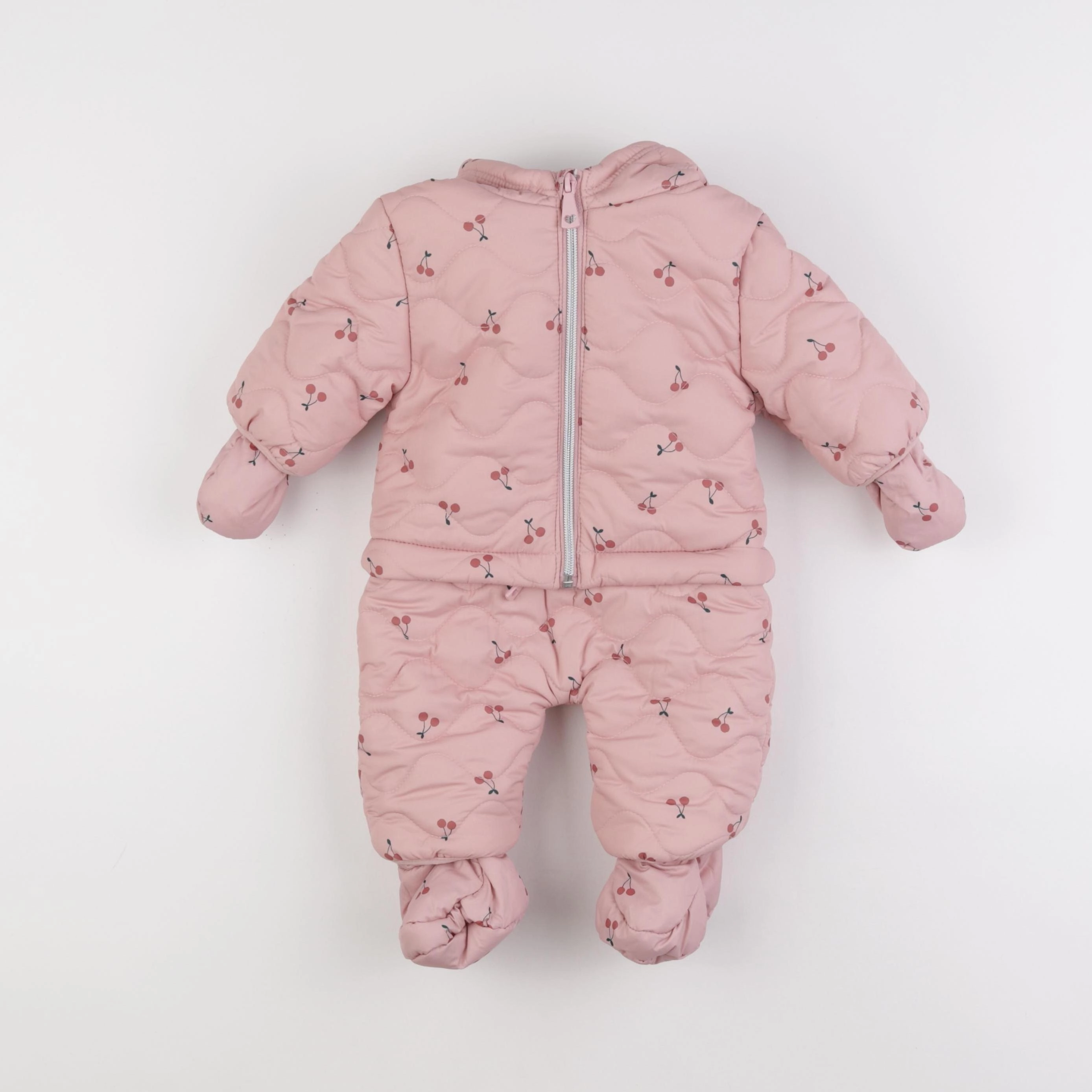 Vertbaudet - combi-pilote détachable rose - 3 mois