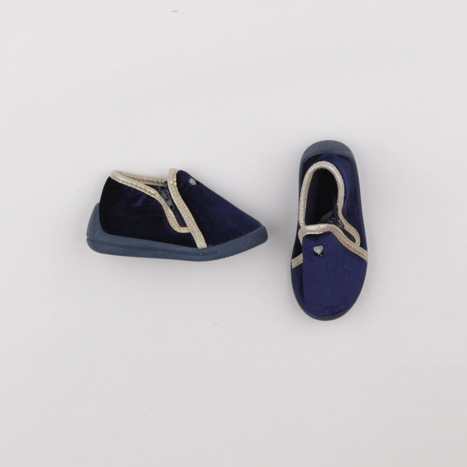 Vertbaudet - chaussons bleu - pointure 22
