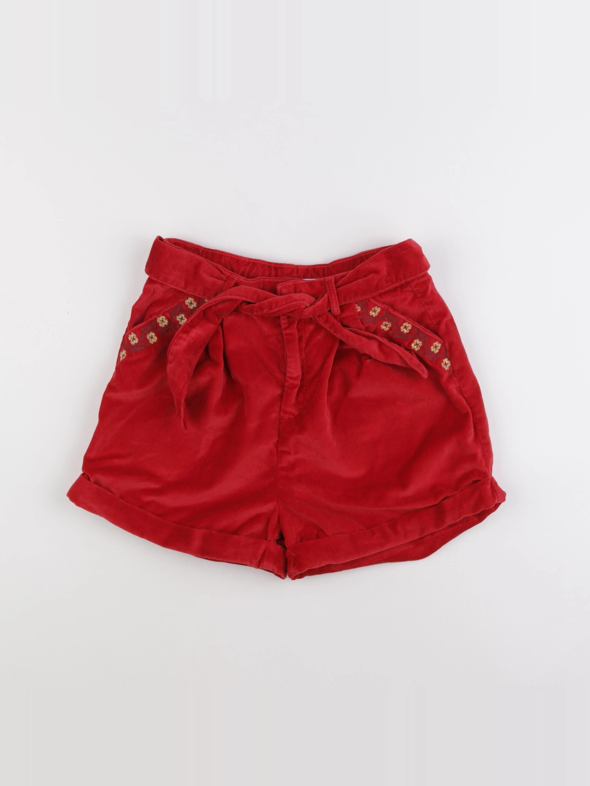 Vertbaudet - short rouge - 10 ans