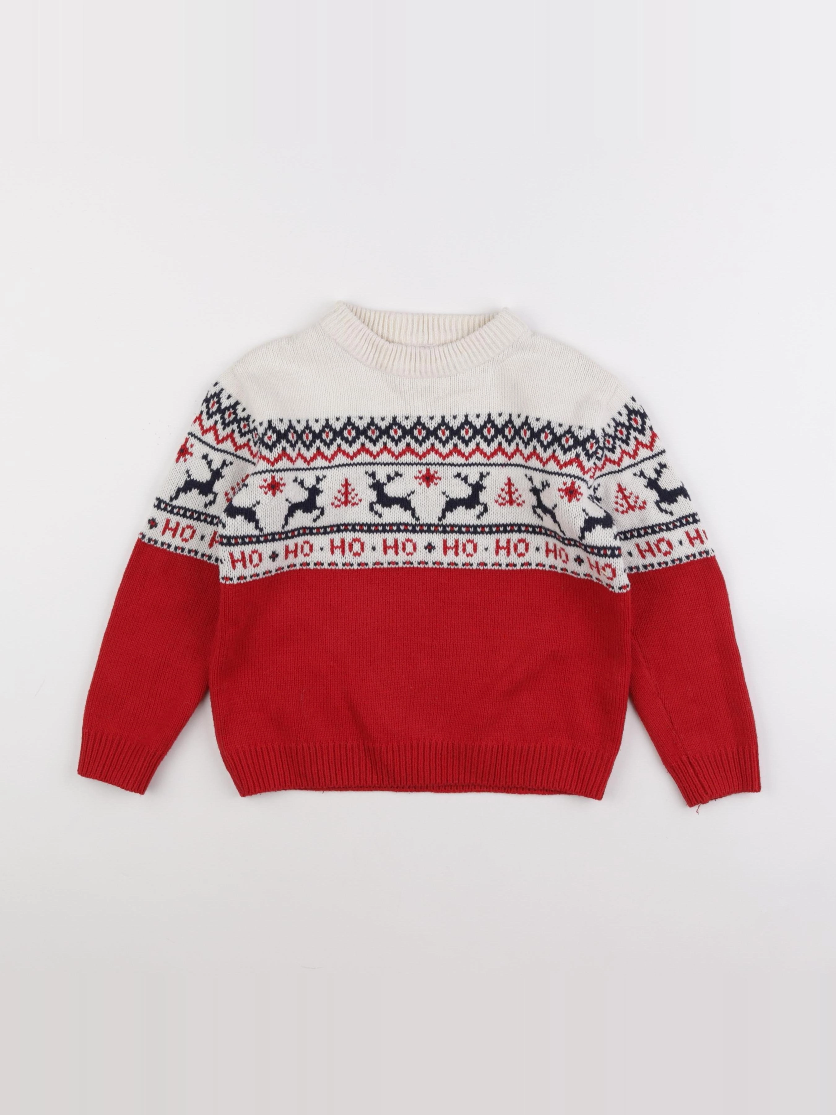Vertbaudet - pull rouge - 6 ans