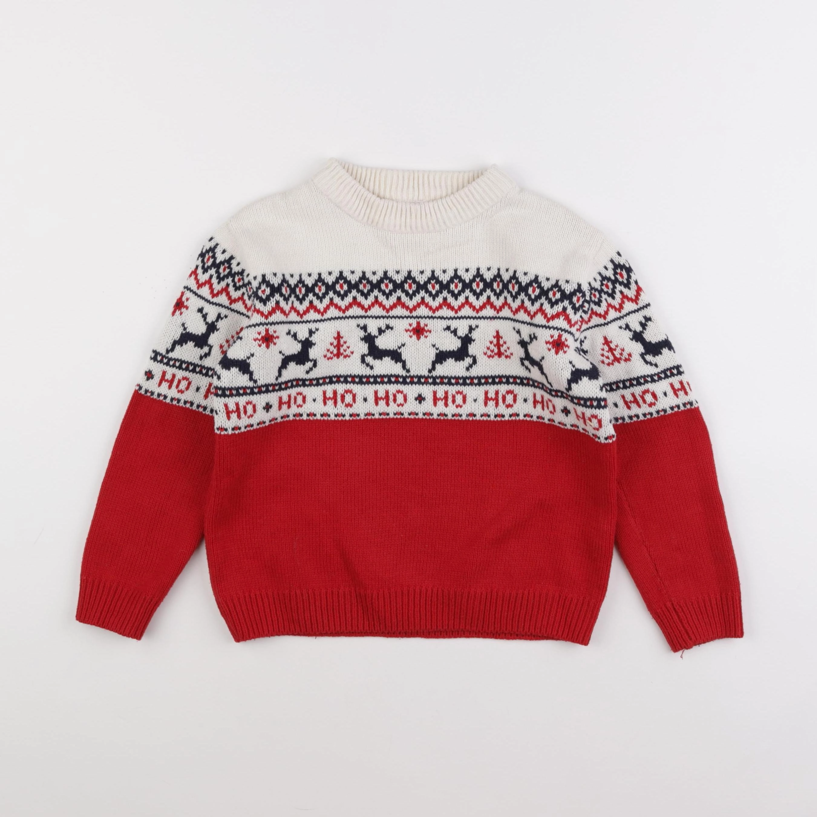 Vertbaudet - pull rouge - 6 ans