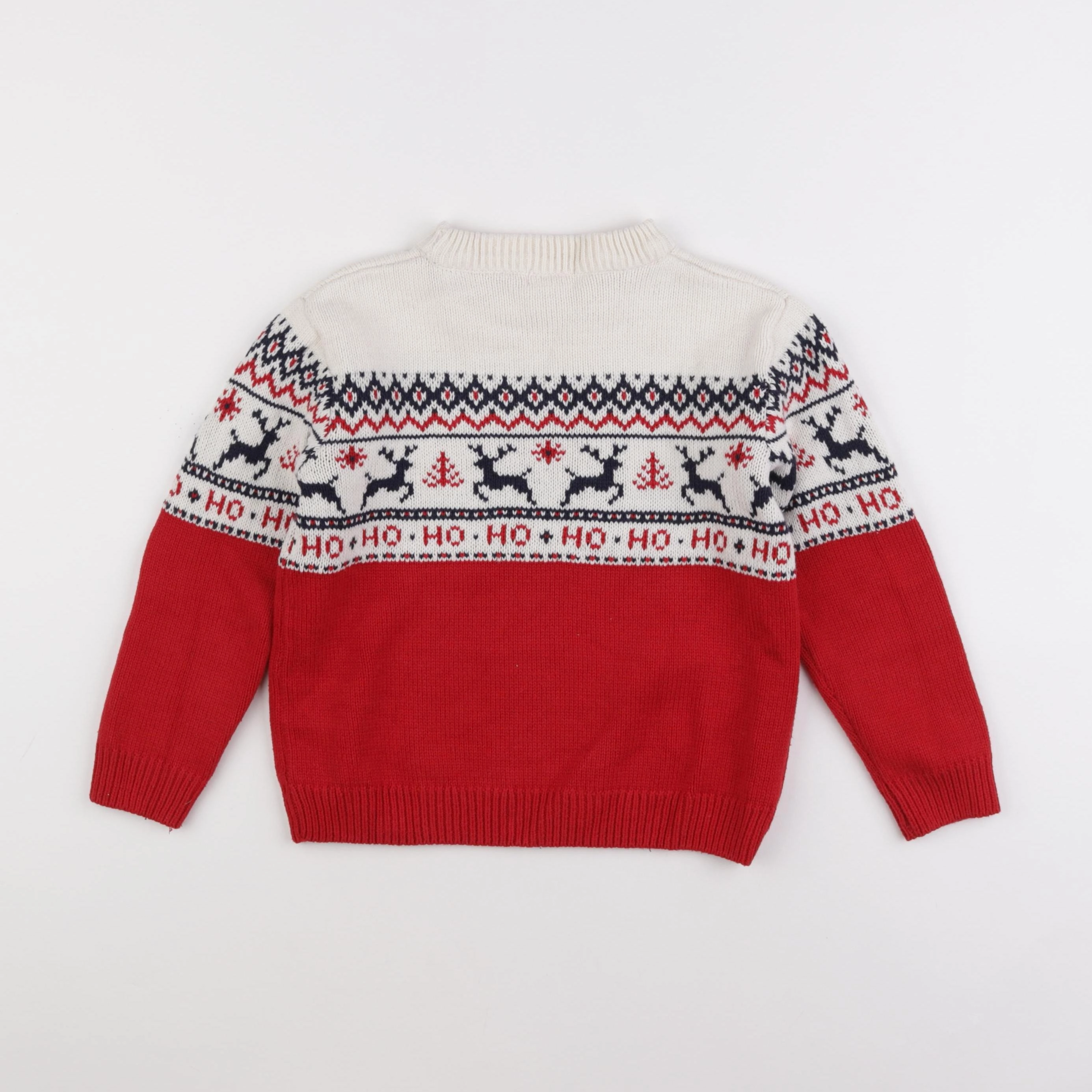 Vertbaudet - pull rouge - 6 ans