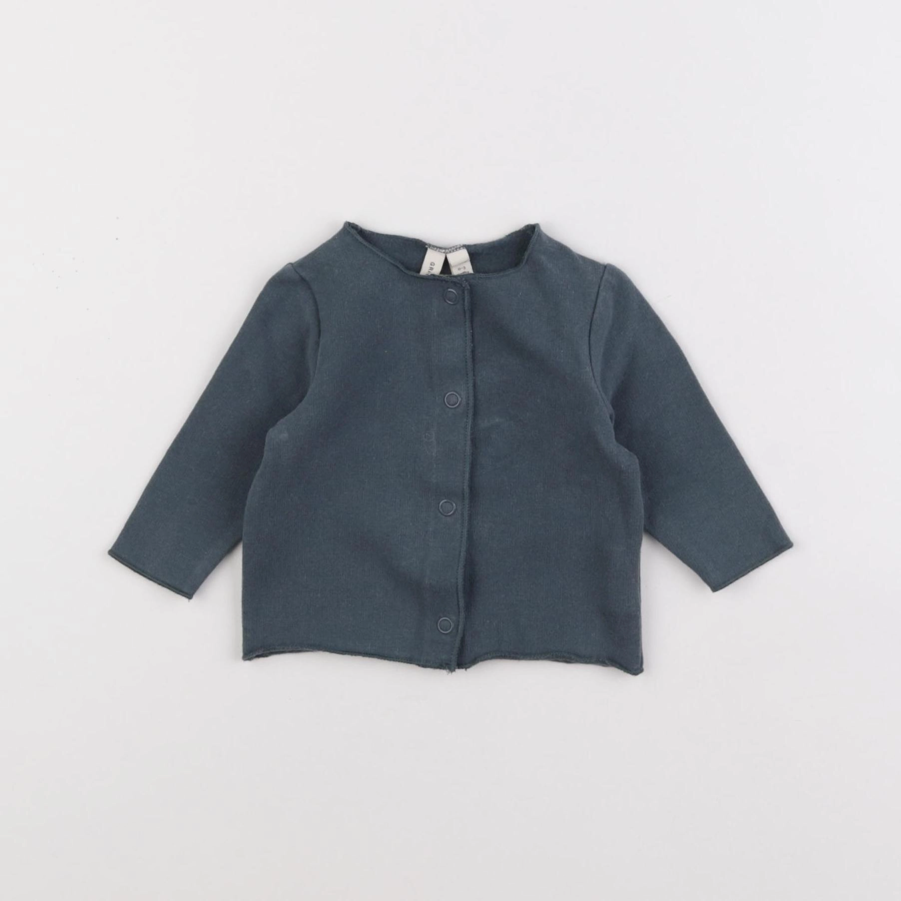 Gray Label - sweat bleu - 0/3 mois