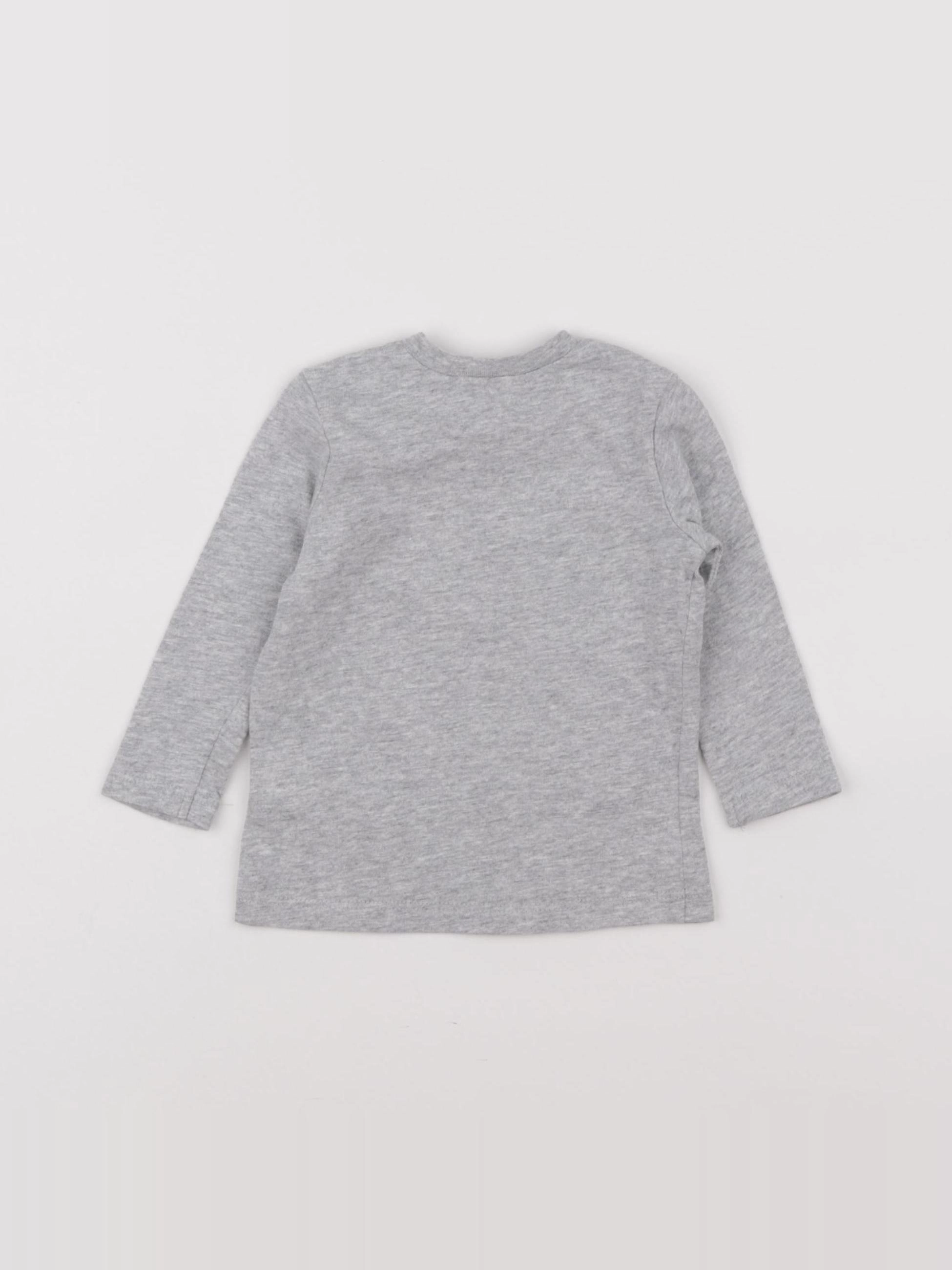 IKKS - tee-shirt gris - 6 mois