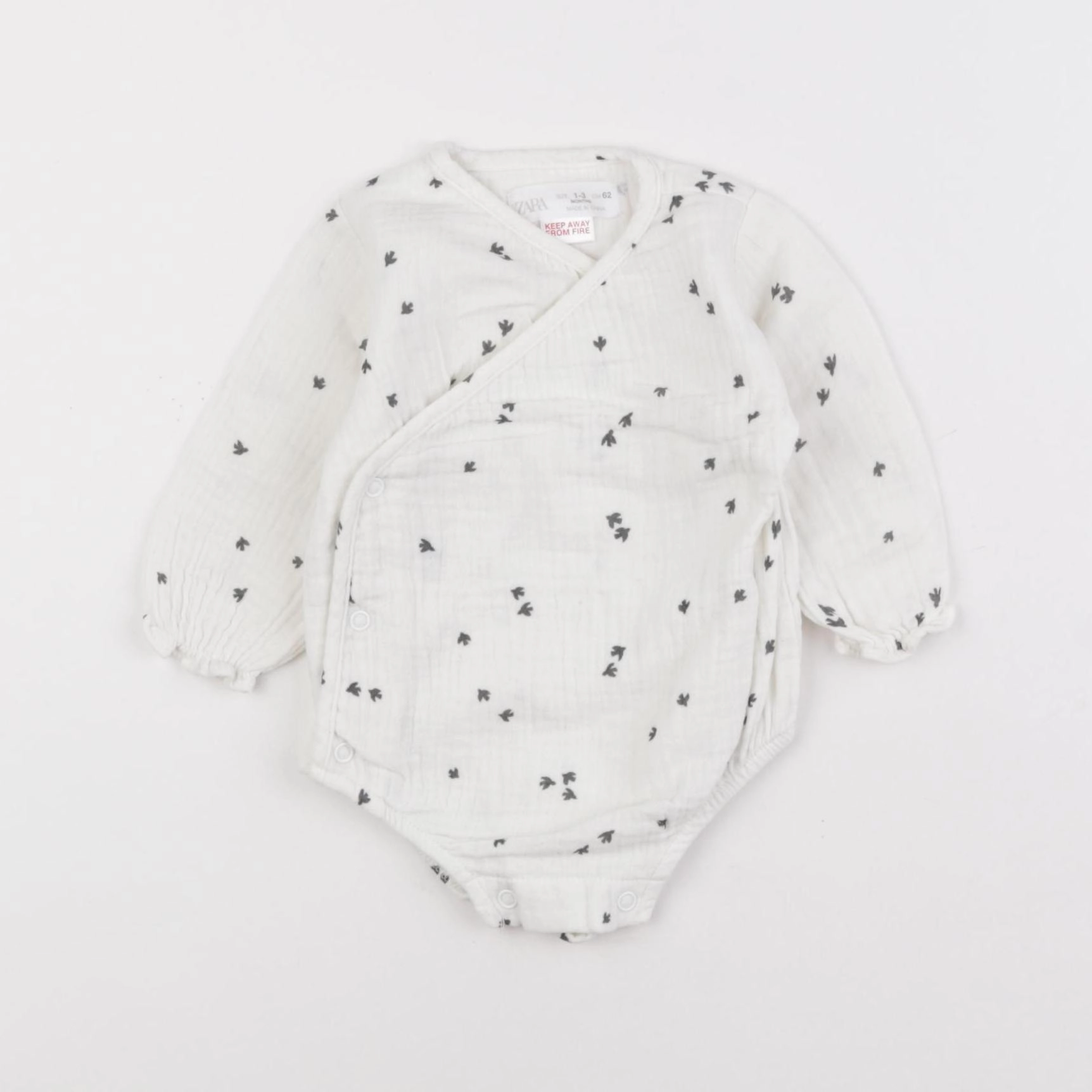 Zara - combinaison blanc - 1/3 mois