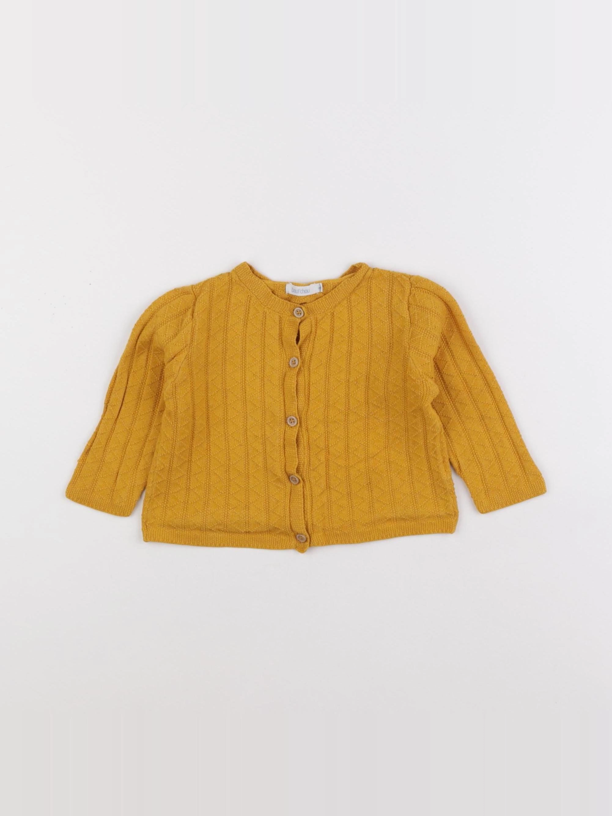 Boutchou - gilet jaune - 6 mois