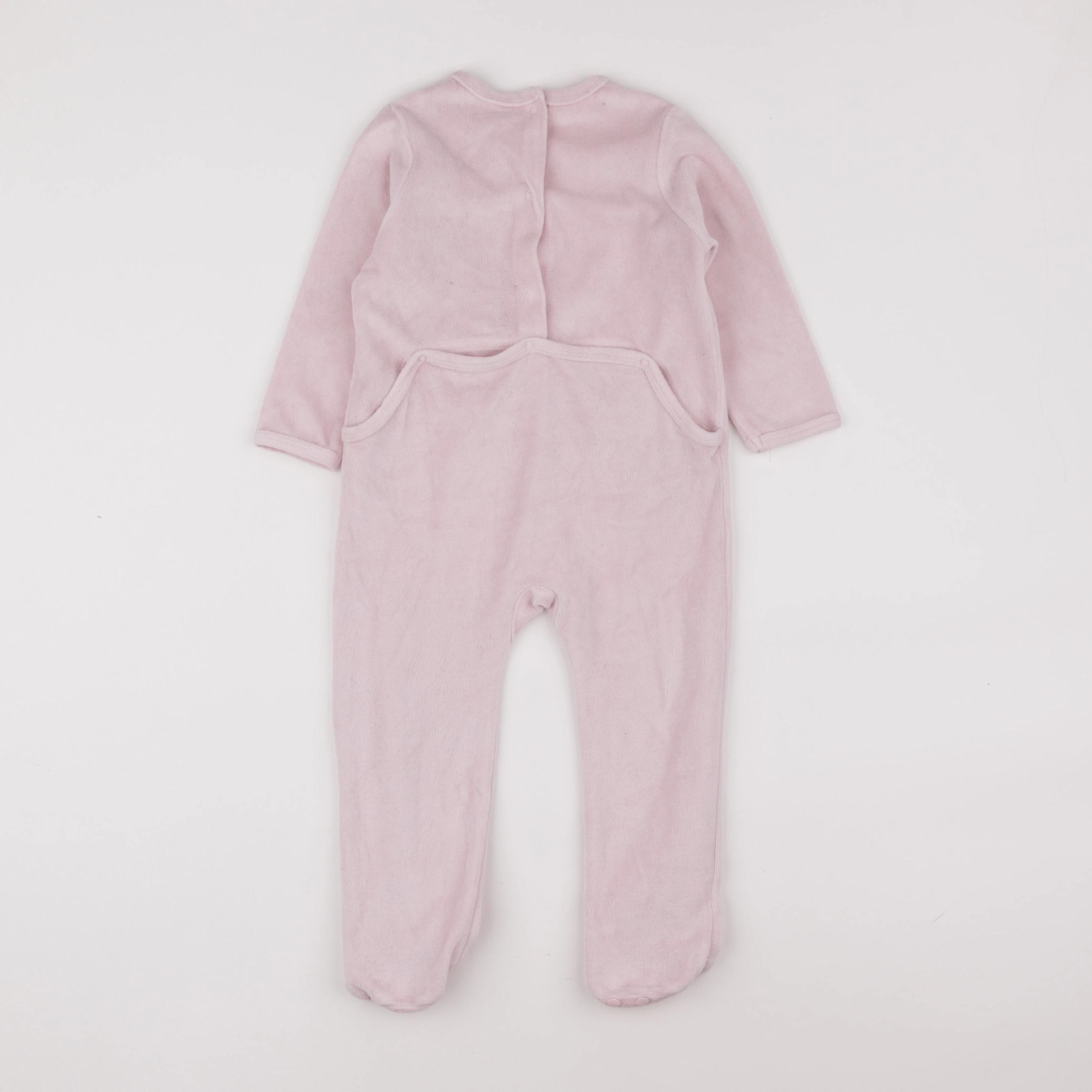 Vertbaudet - pyjama velours rose - 2 ans