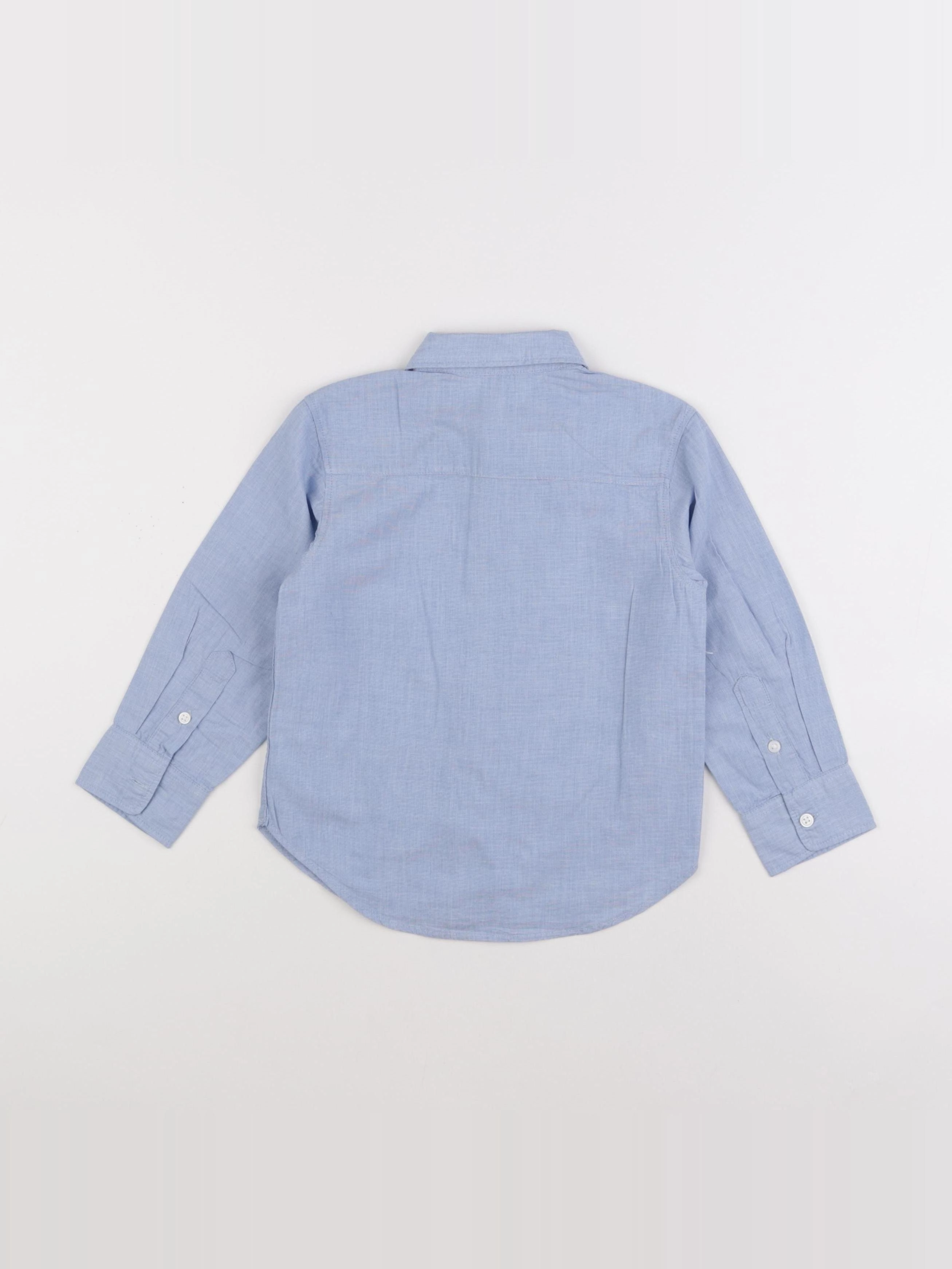 H&M - chemise bleu - 2/3 ans