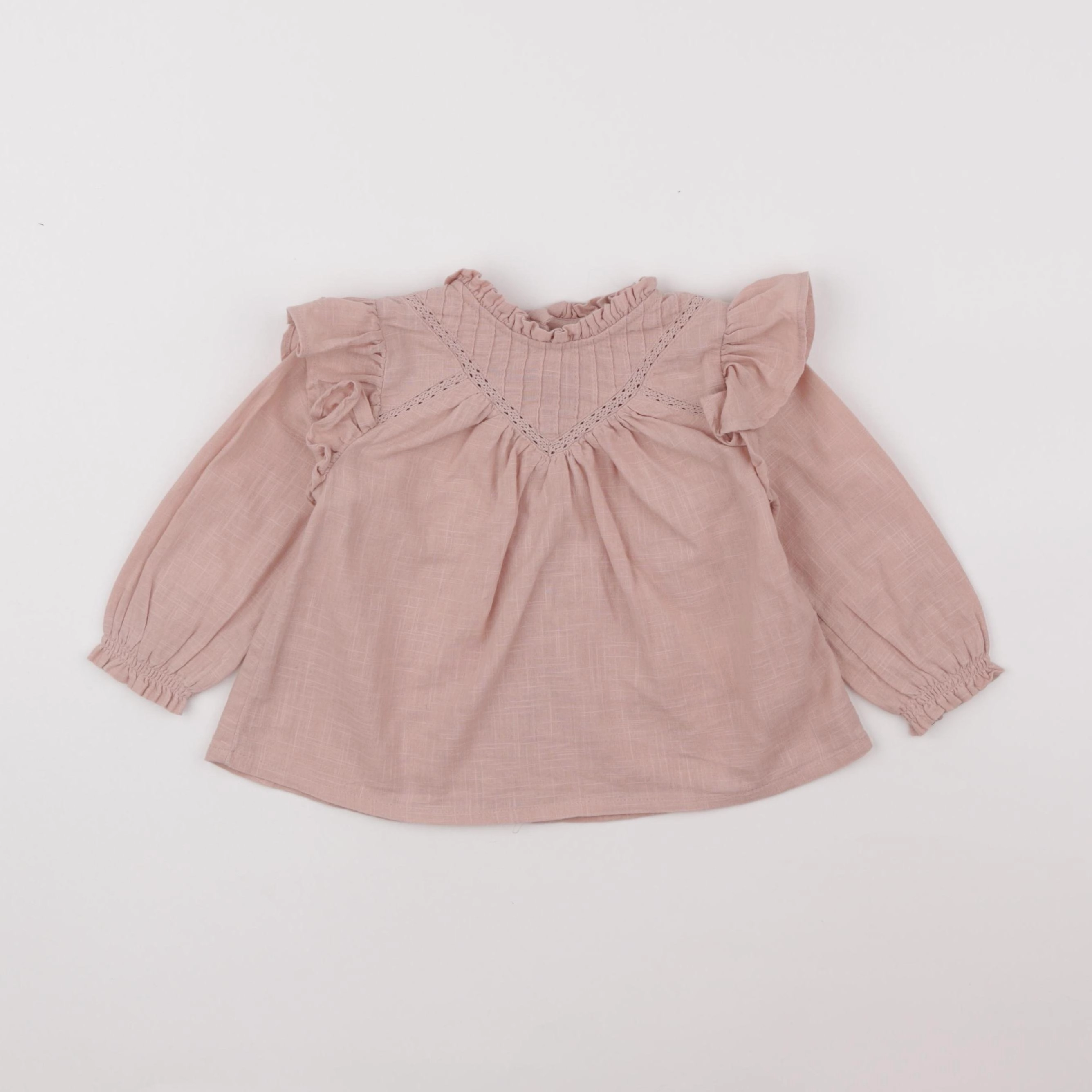 Vertbaudet - blouse rose - 12 mois