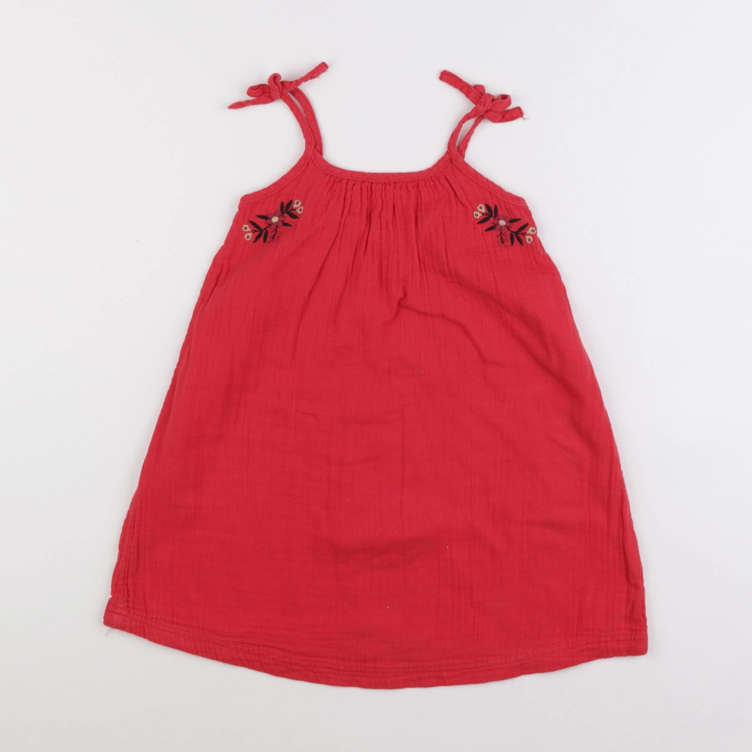 Monoprix - robe rouge - 3 ans