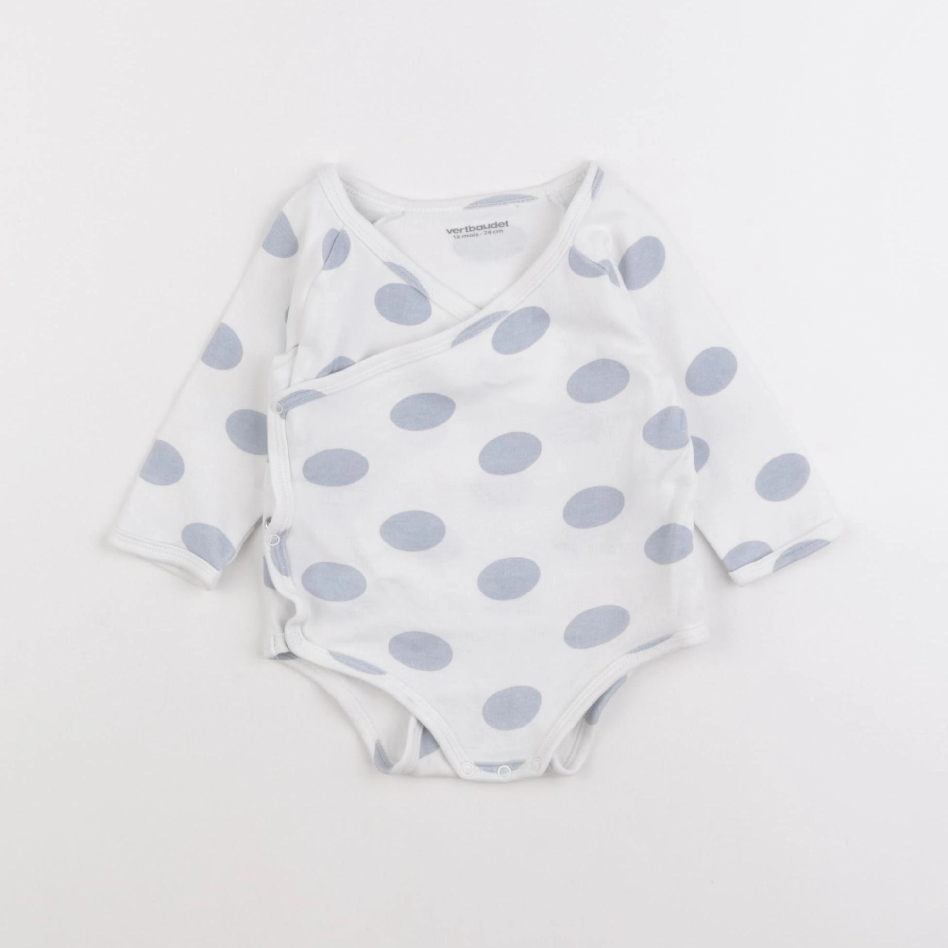 Vertbaudet - body blanc - 12 mois