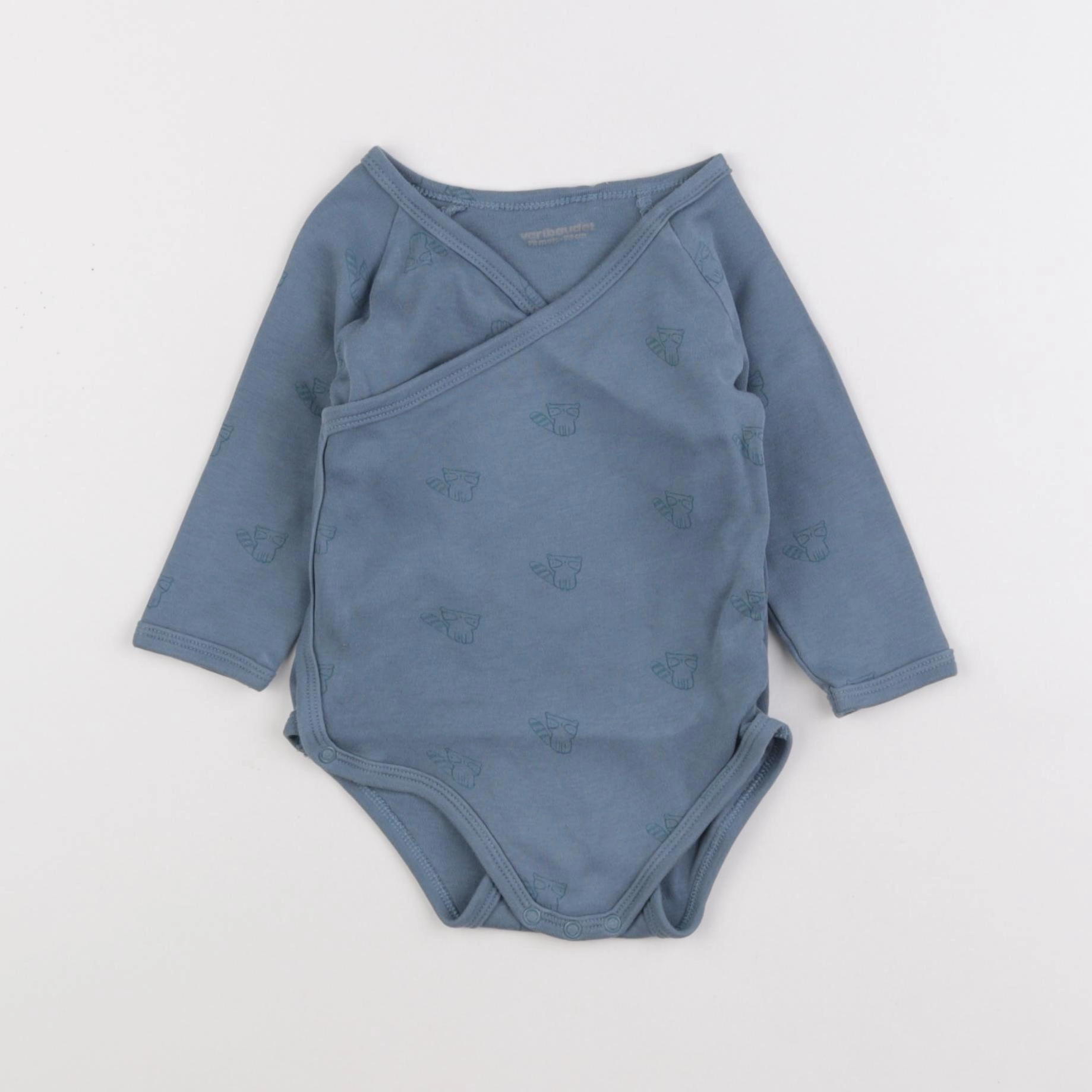 Vertbaudet - body bleu - 12 mois