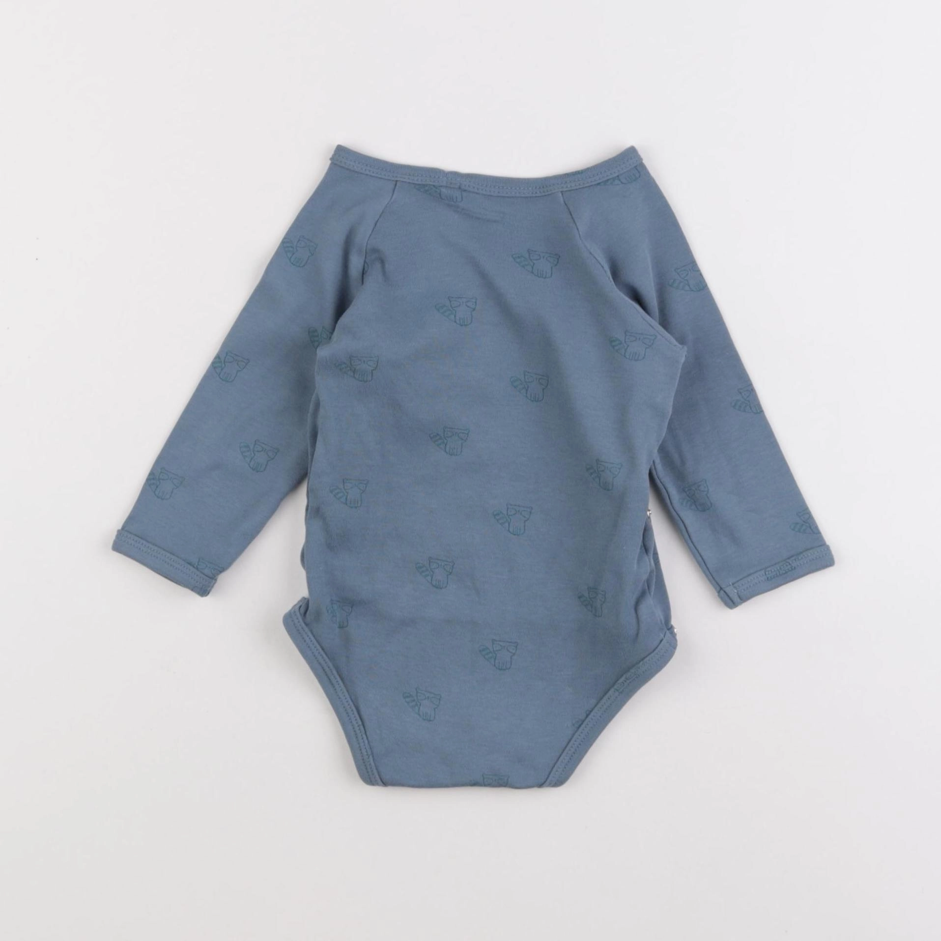 Vertbaudet - body bleu - 12 mois