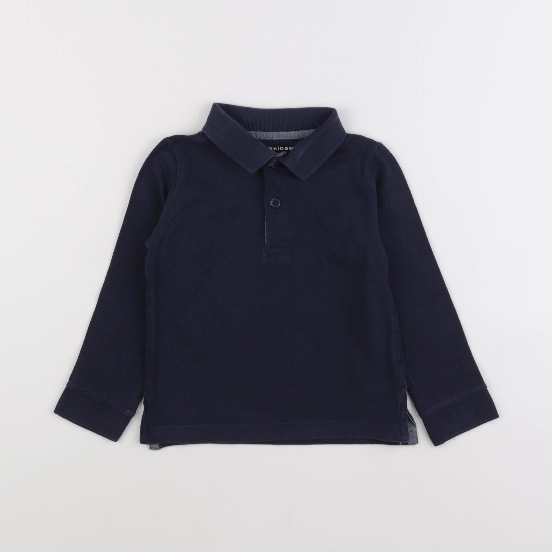Monoprix - polo bleu - 3 ans