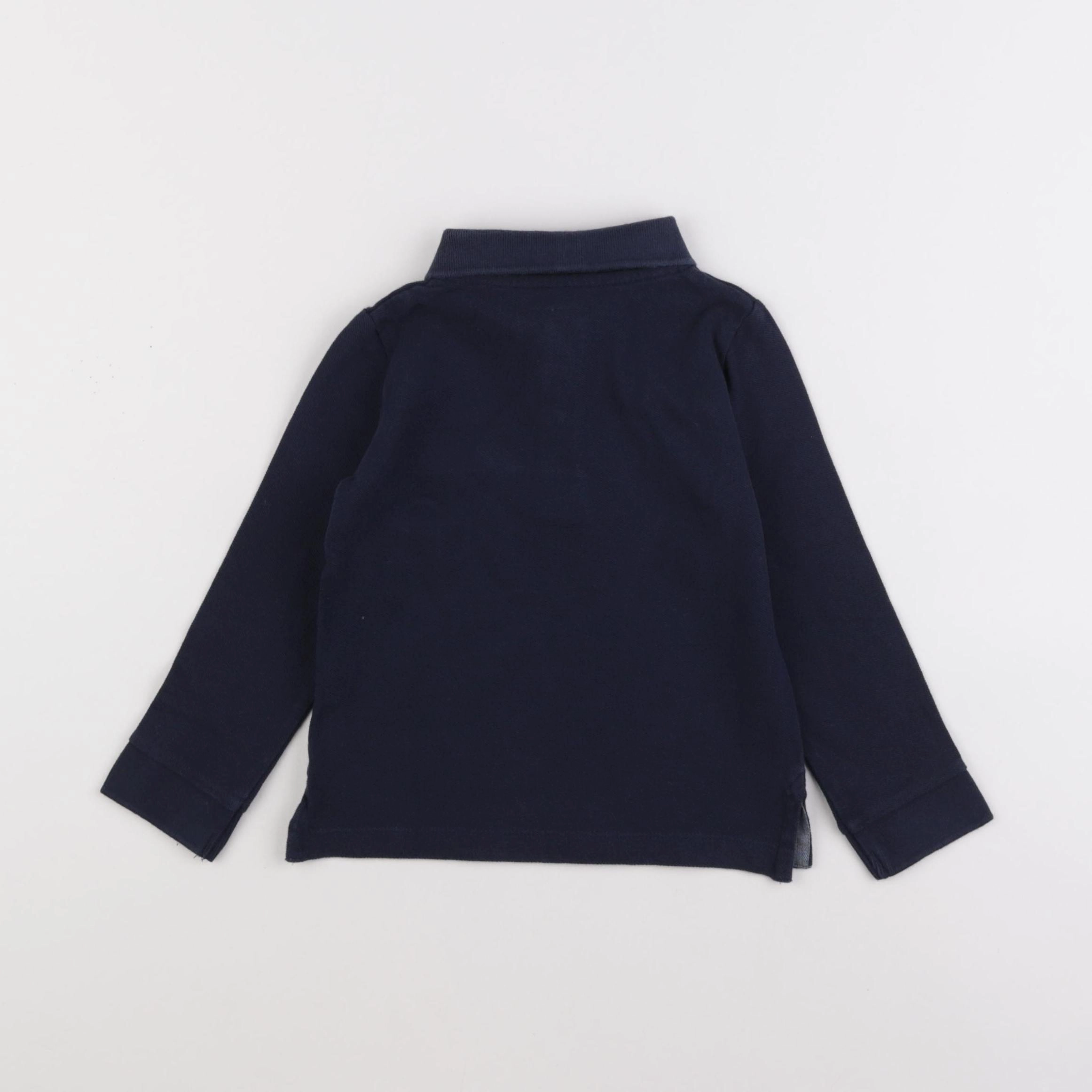 Monoprix - polo bleu - 3 ans